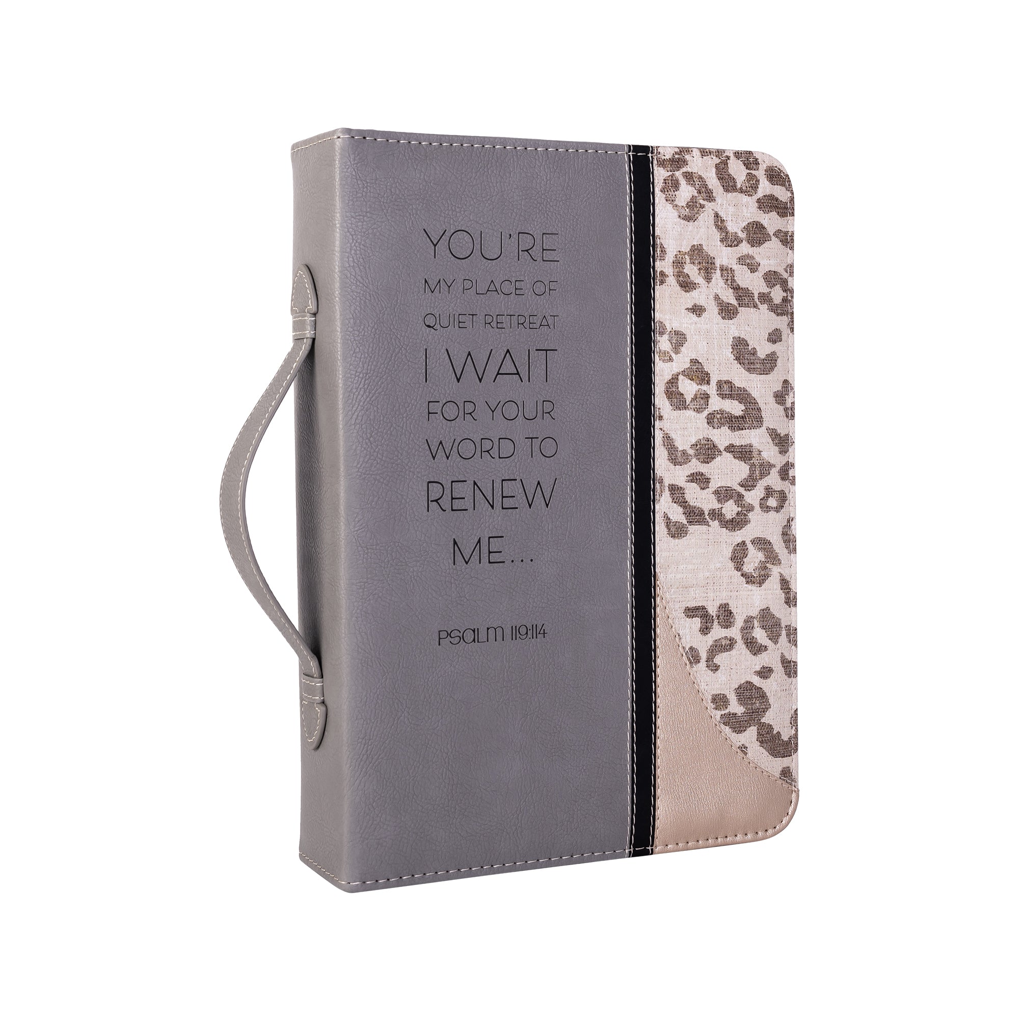 Divine Details: Bible Cover - Leopard w/Metallic Gold Renew