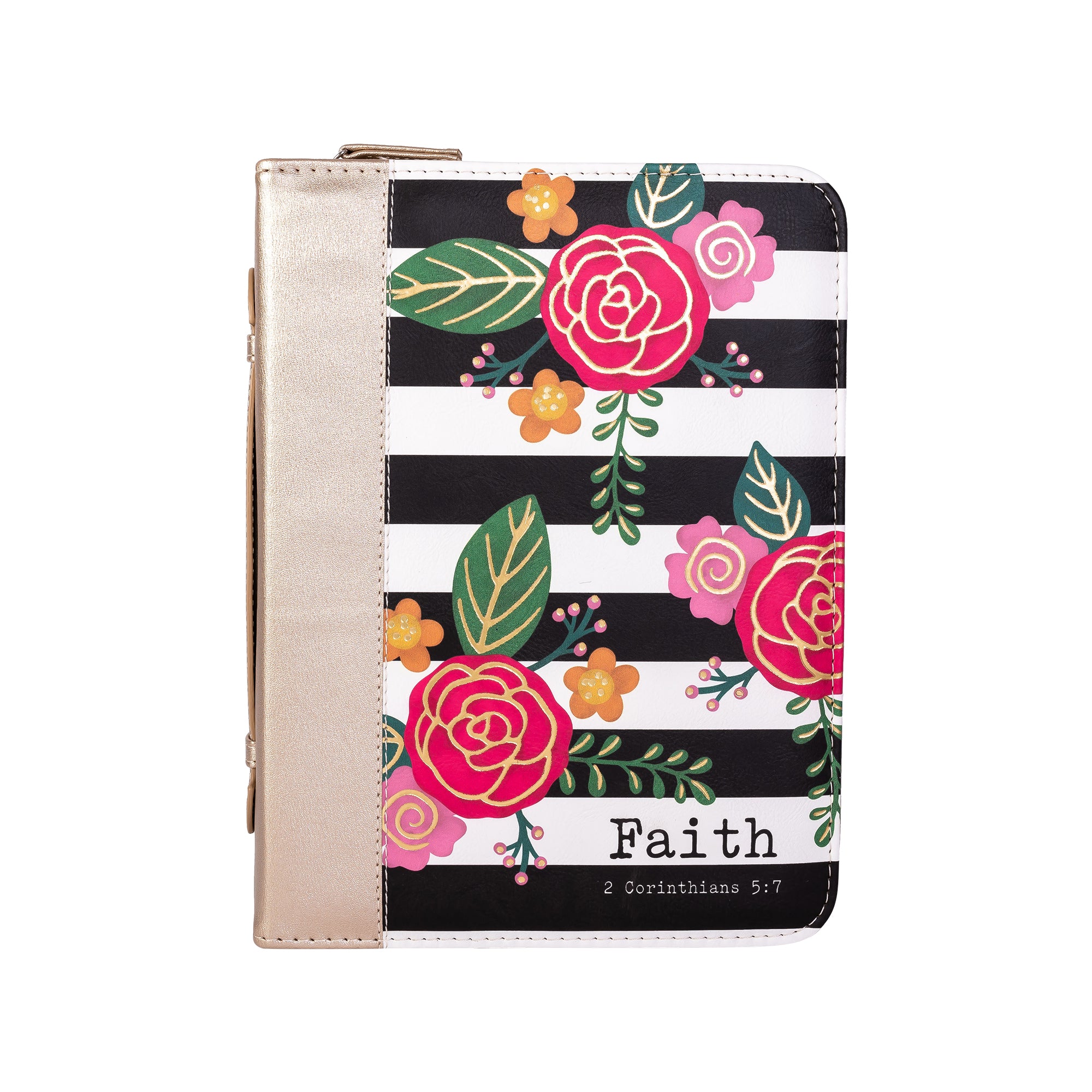 Divine Details: Bible Cover - Black & White Floral