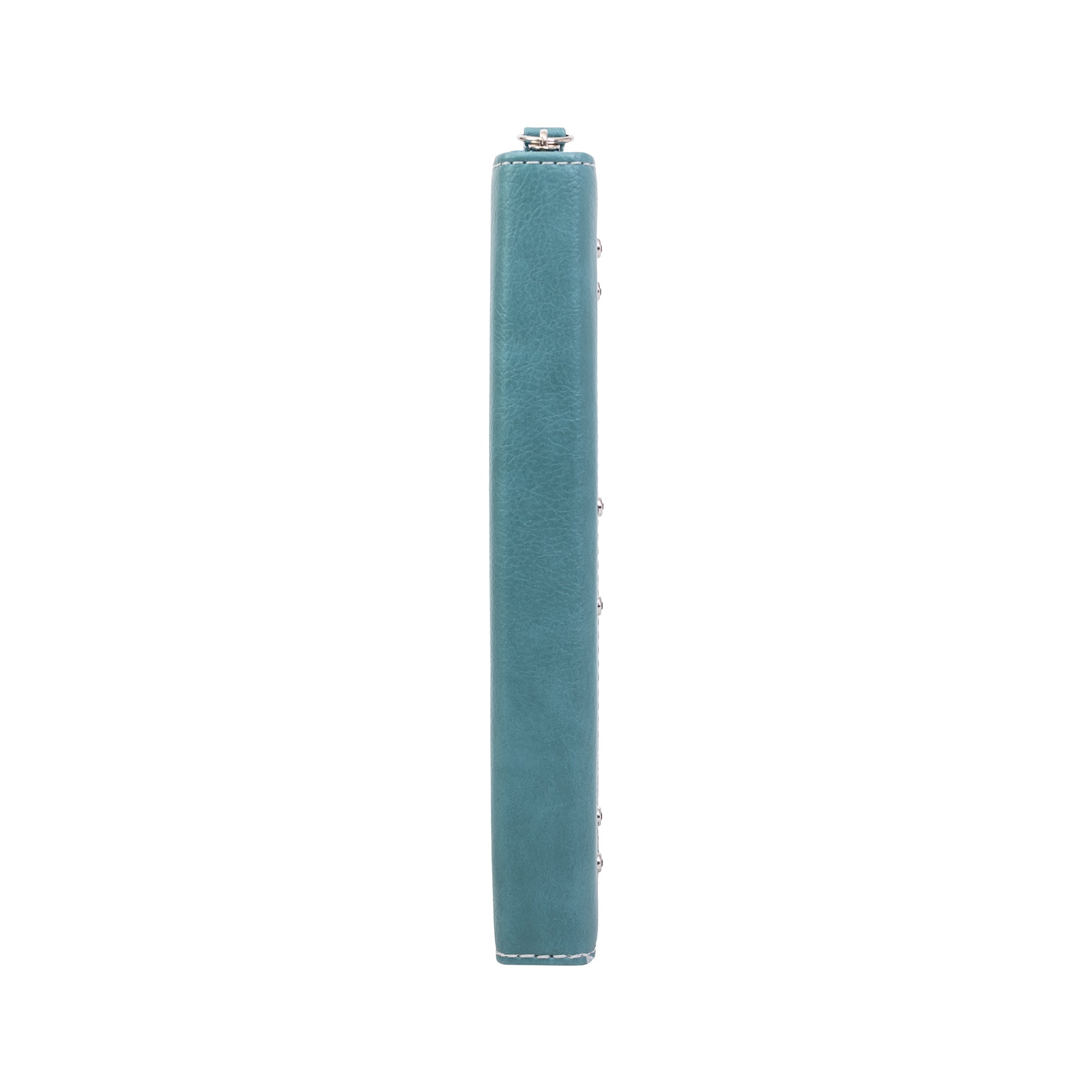Zippered Journal: Teal tile w/Gem