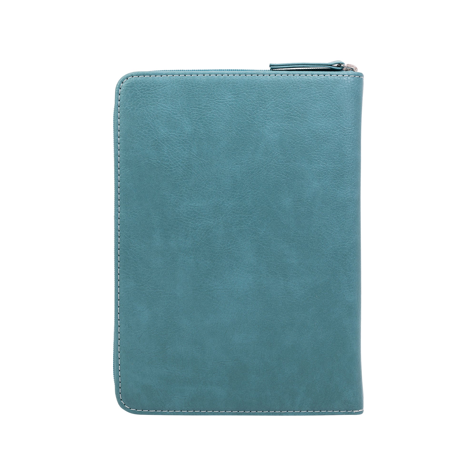 Zippered Journal: Teal tile w/Gem