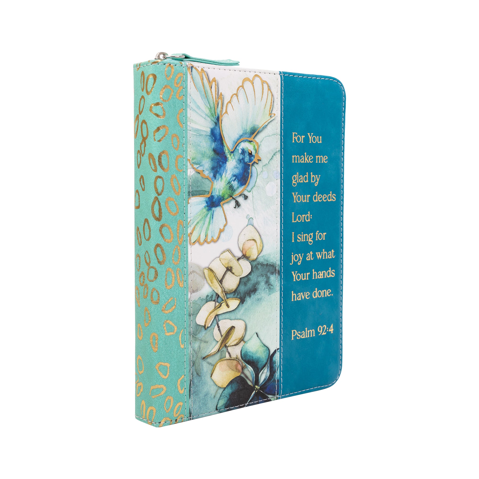 Zippered Journal: Watercolor Flower Bird