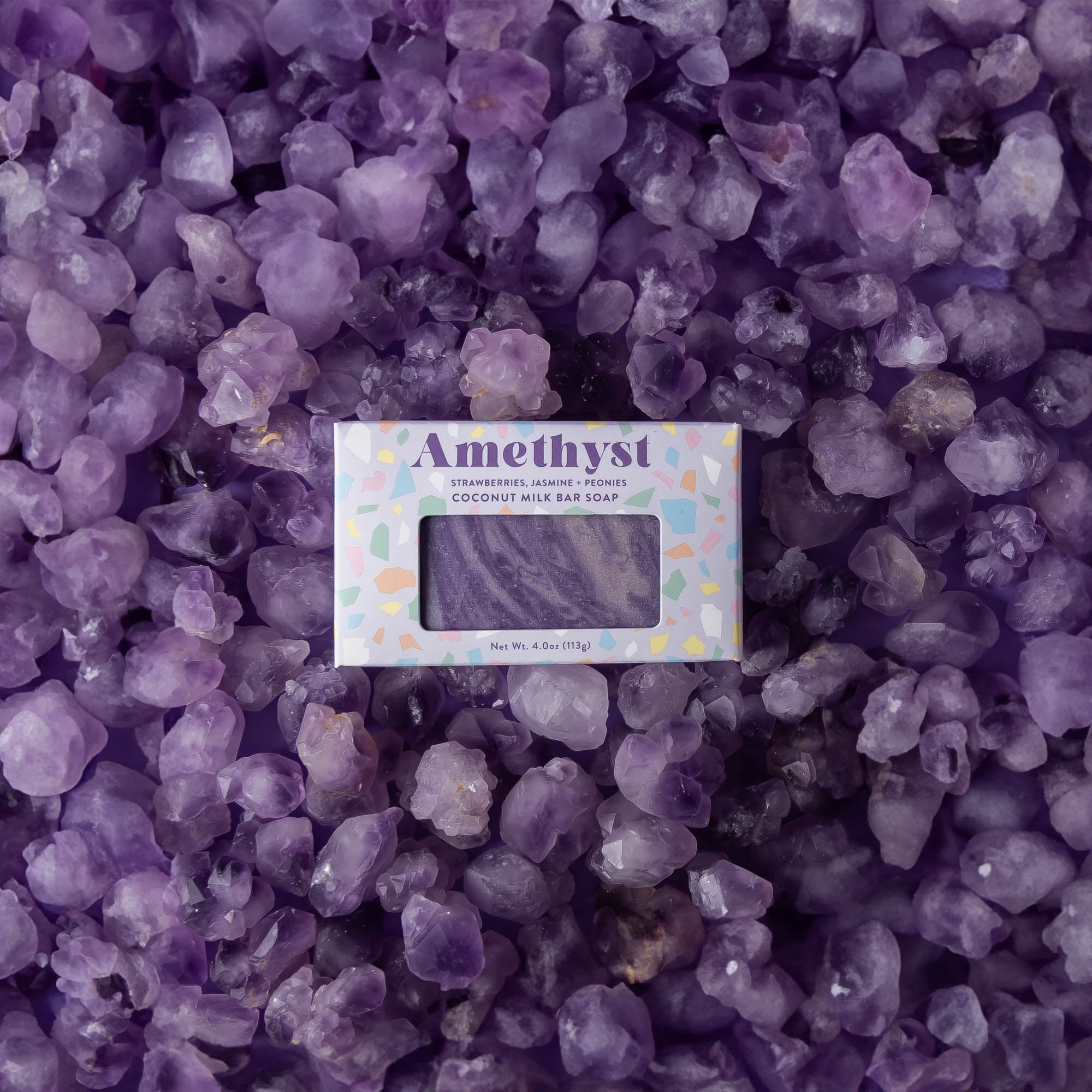 Gem Gift Set - Amethyst (Bar Soap + Body Cream)