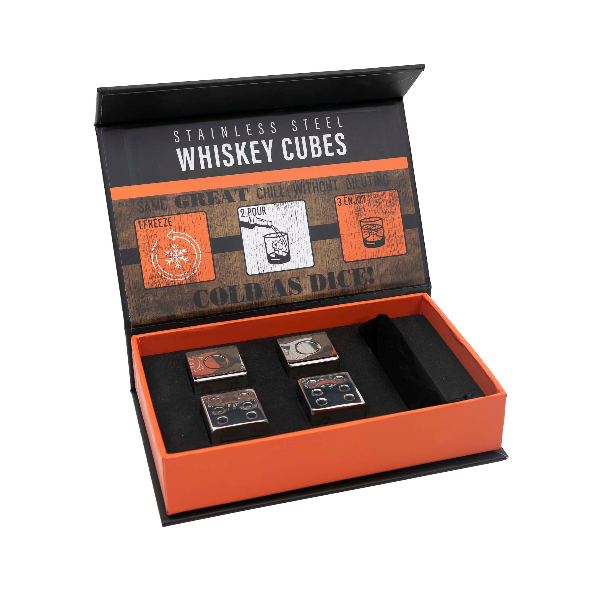 Cold as Dice! Whiskey Cubes