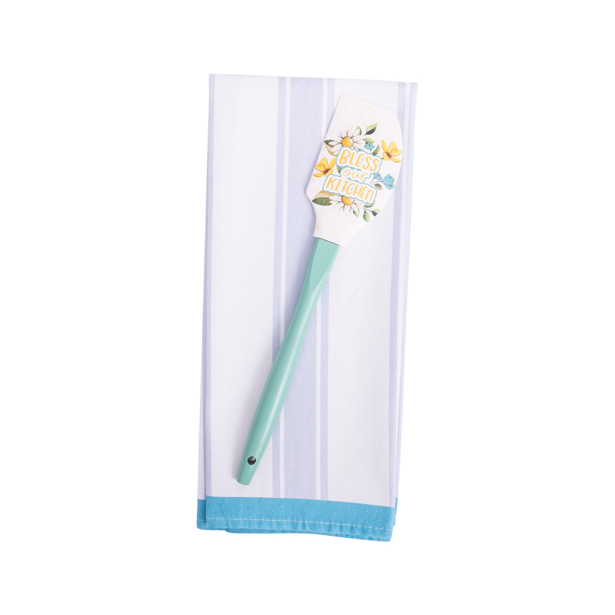 Tea Towel & Spatula Gift Set: Bless Kitchen