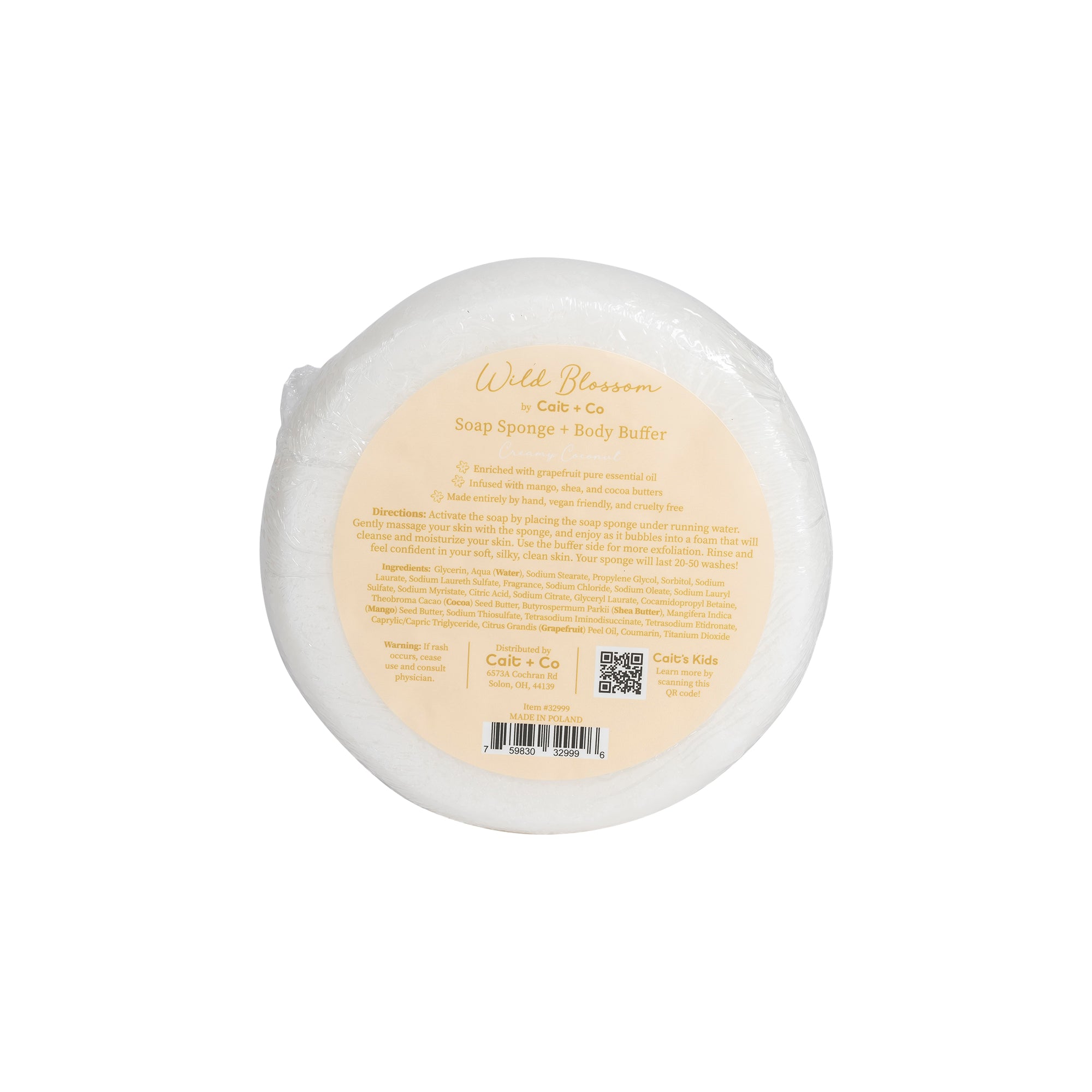 Wild Blossom Body Buffer - Creamy Coconut