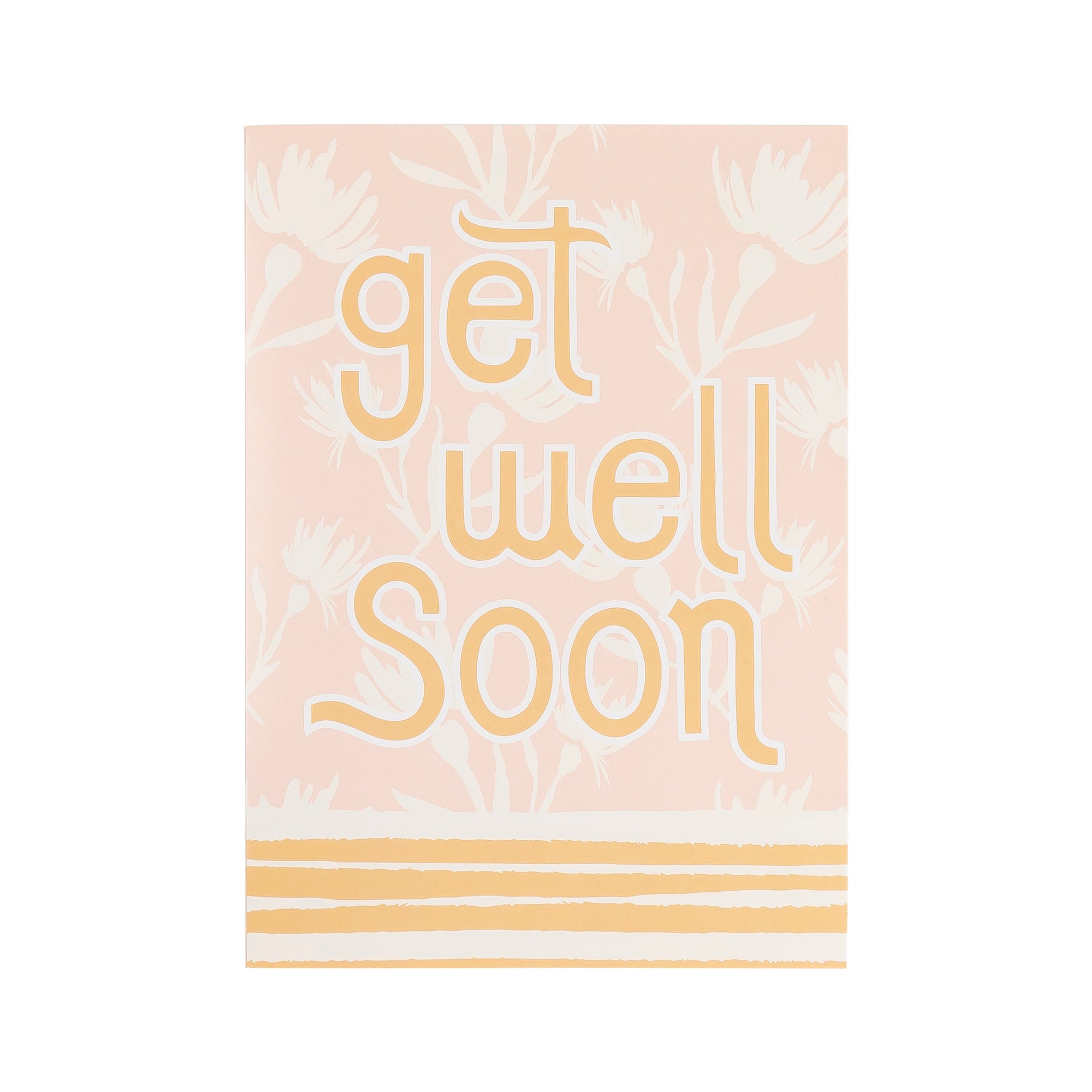 Boxed Cards: 12CT Get Well - Yellow & Peach Floral
