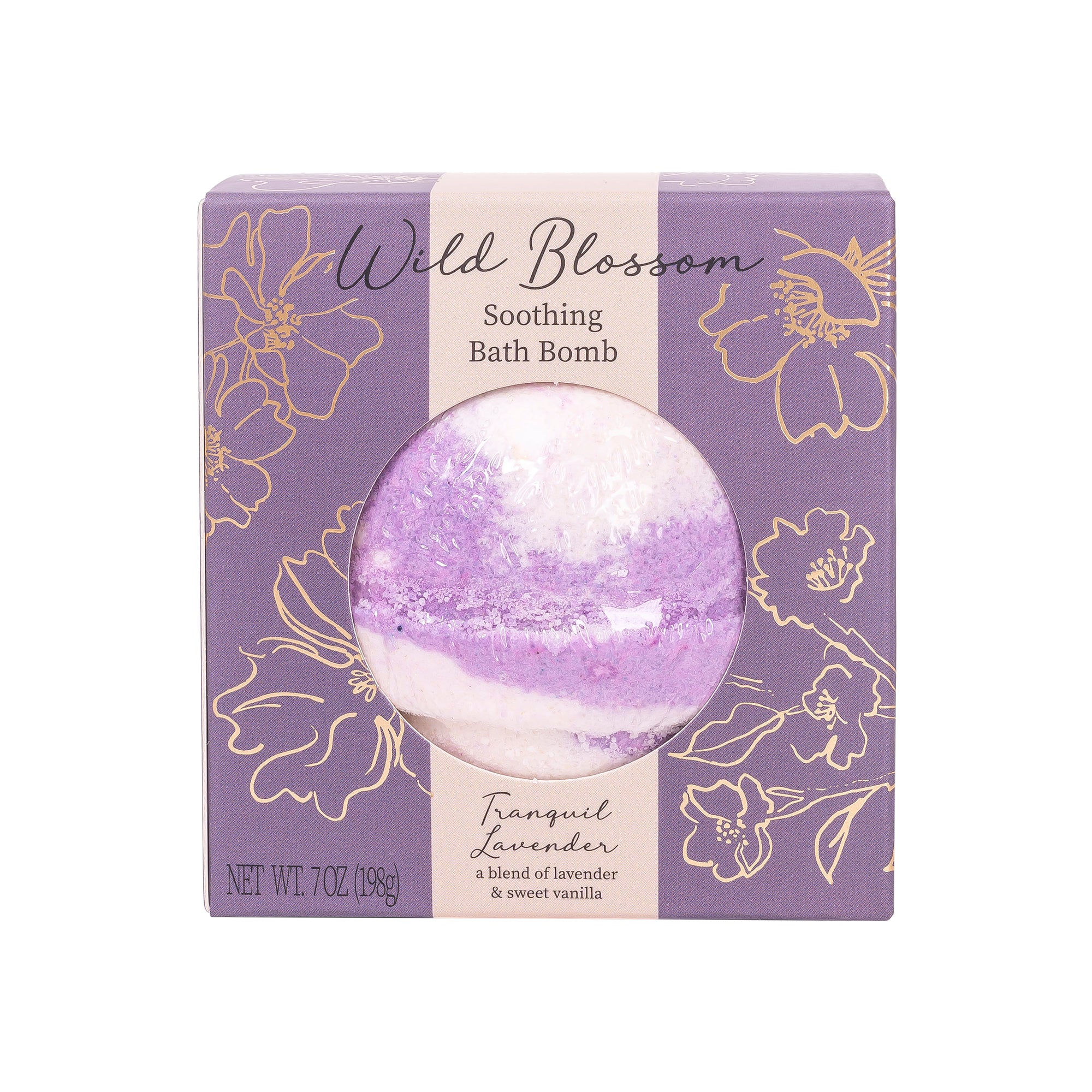 Wild Blossom Soothing Bath Bomb - Tranquil Lavender