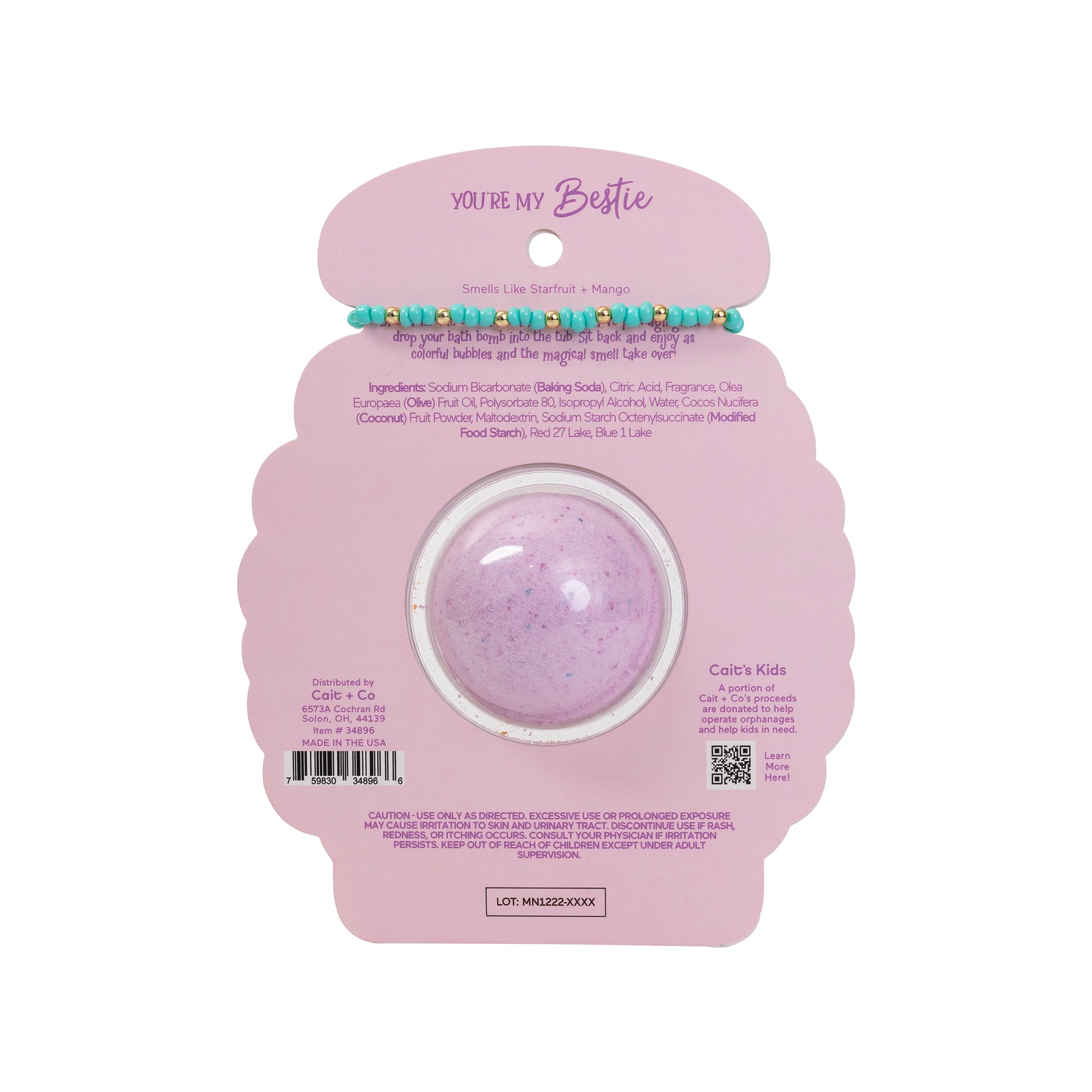 Friendship Bracelet Bath Bomb - Bestie | Forever Young