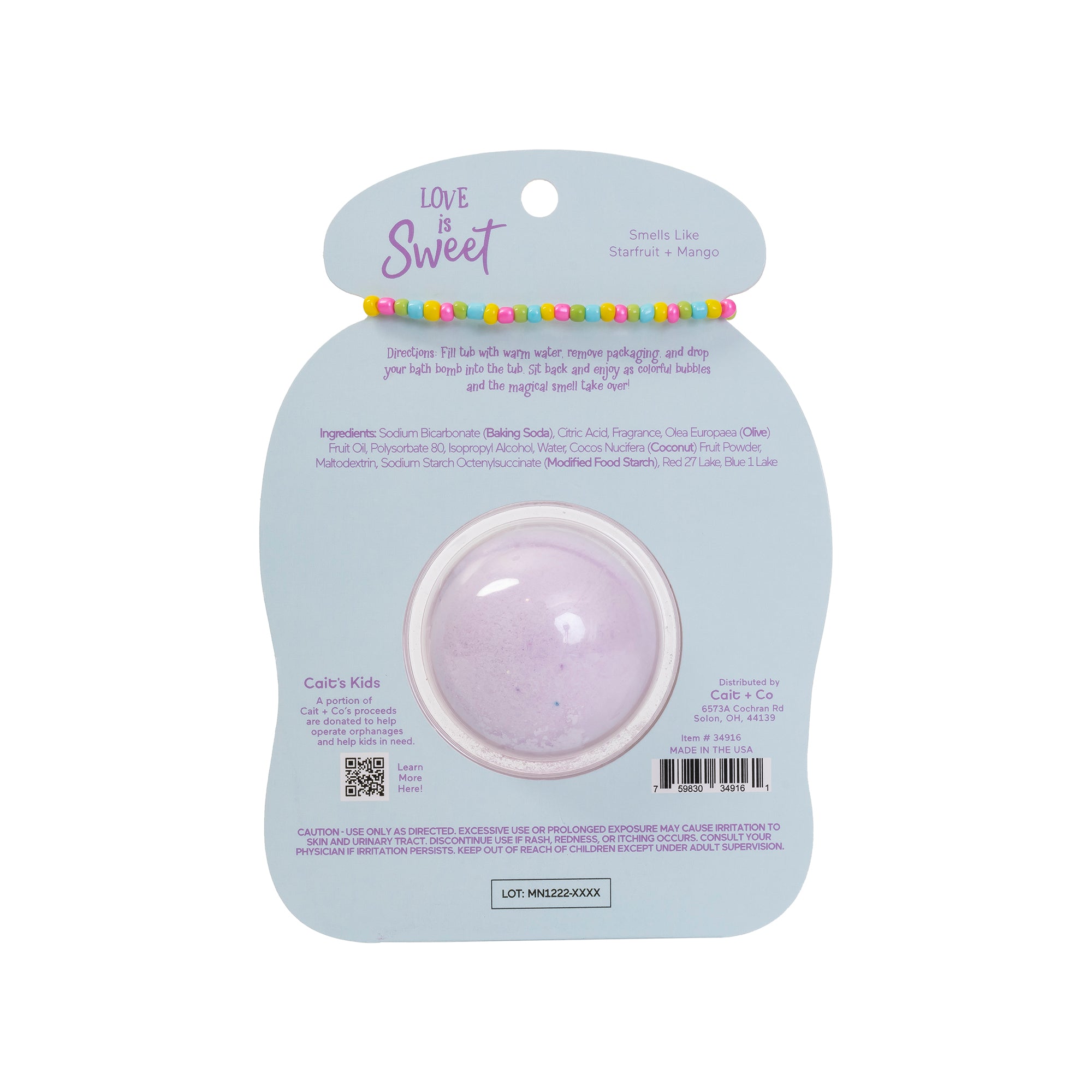 Friendship Bracelet Bath Bomb - Love | Forever Young