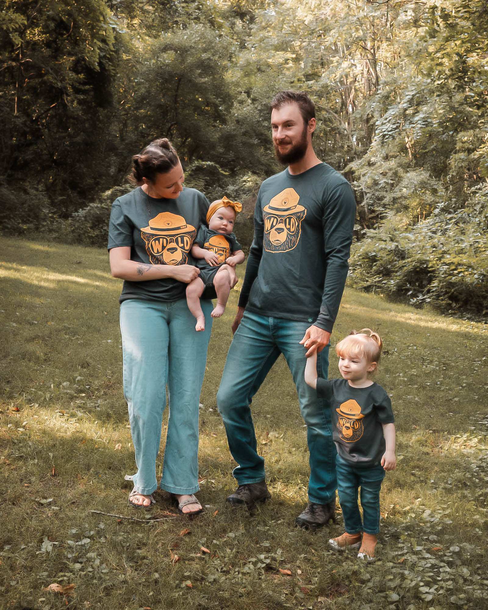 Wildbear Baby Bodysuit | Coal