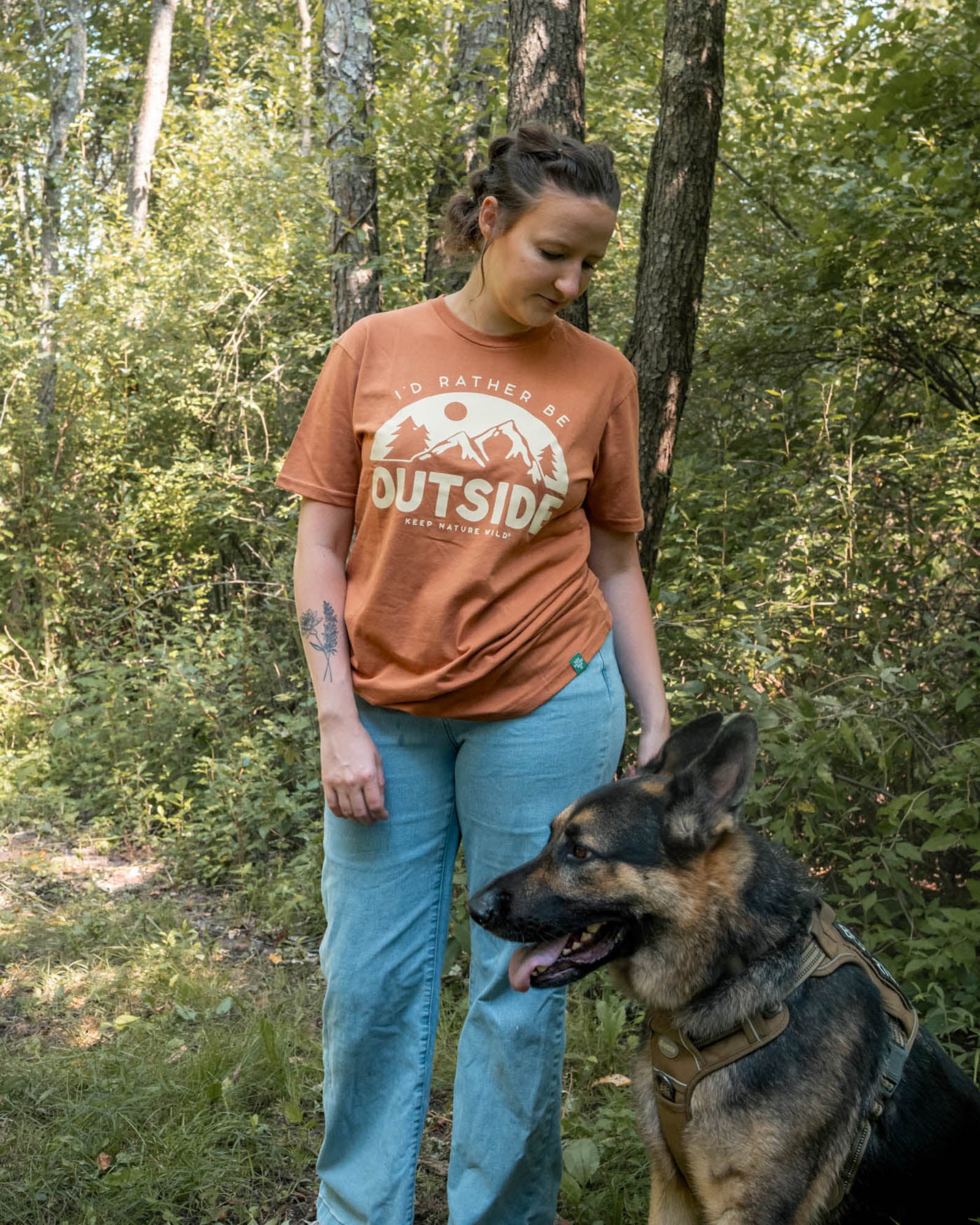 Be Outside Unisex Tee | Redwood