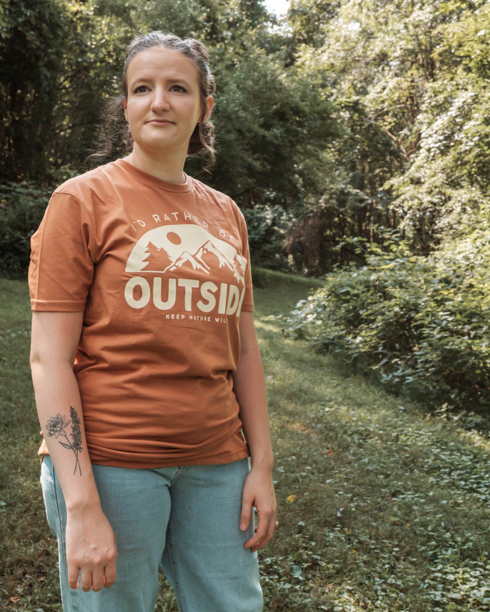Be Outside Unisex Tee | Redwood