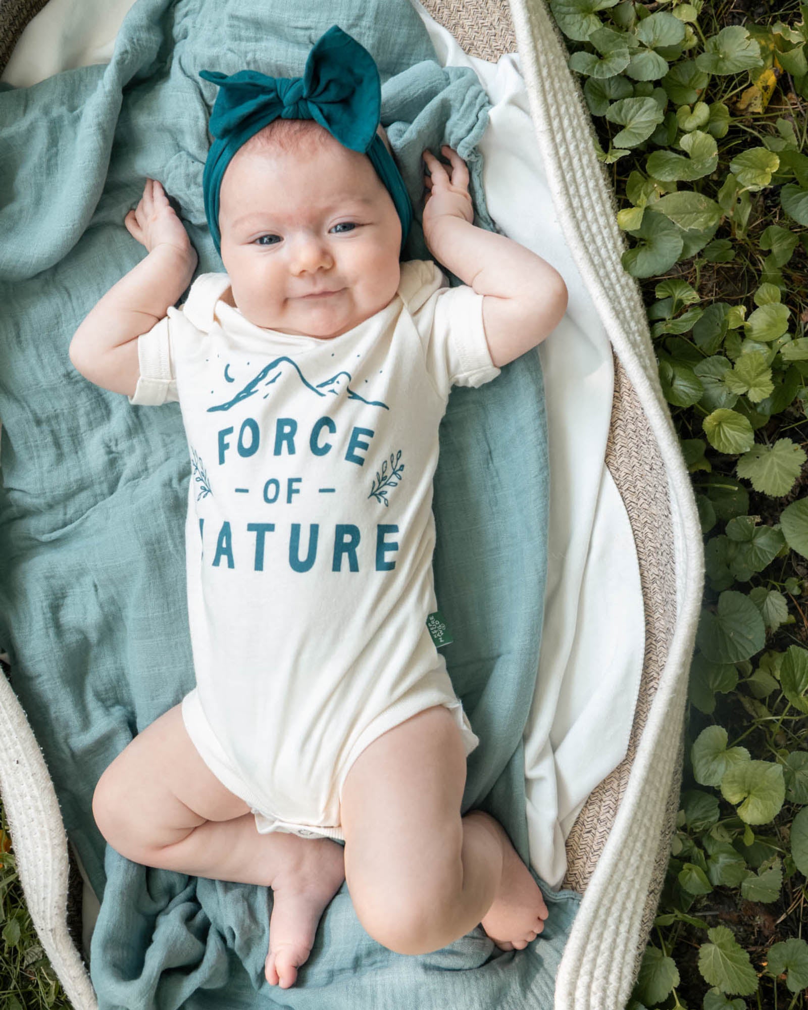 Force of Nature Baby Bodysuit | Natural