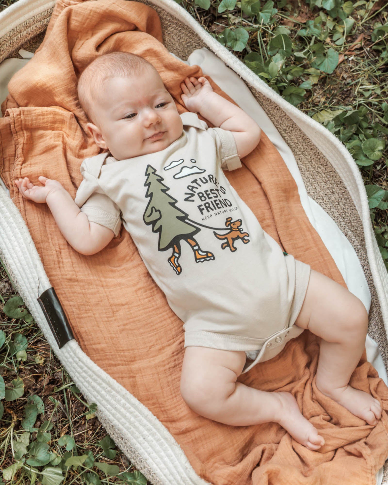 Nature's Best Friend Baby Bodysuit | Heather Tan