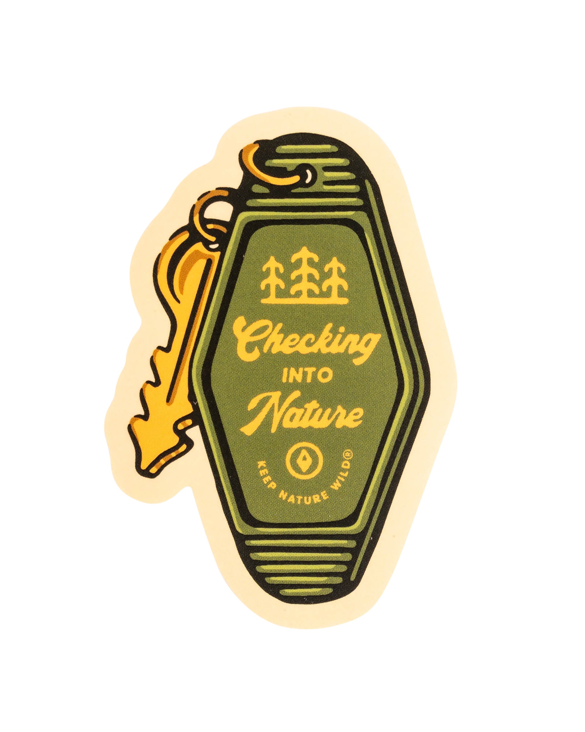Checking into Nature | Sticker