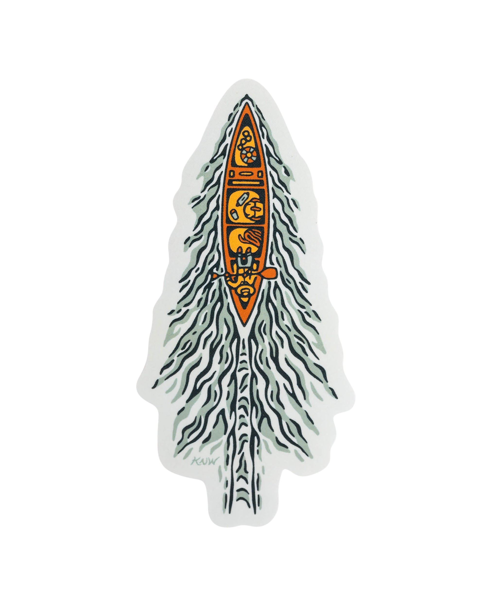 Cruising Canoe | Sticker