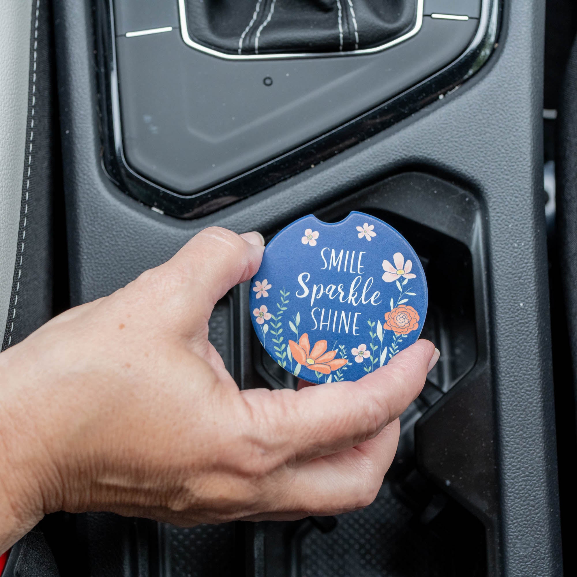 Car Coaster: Smile Sparkle Shine