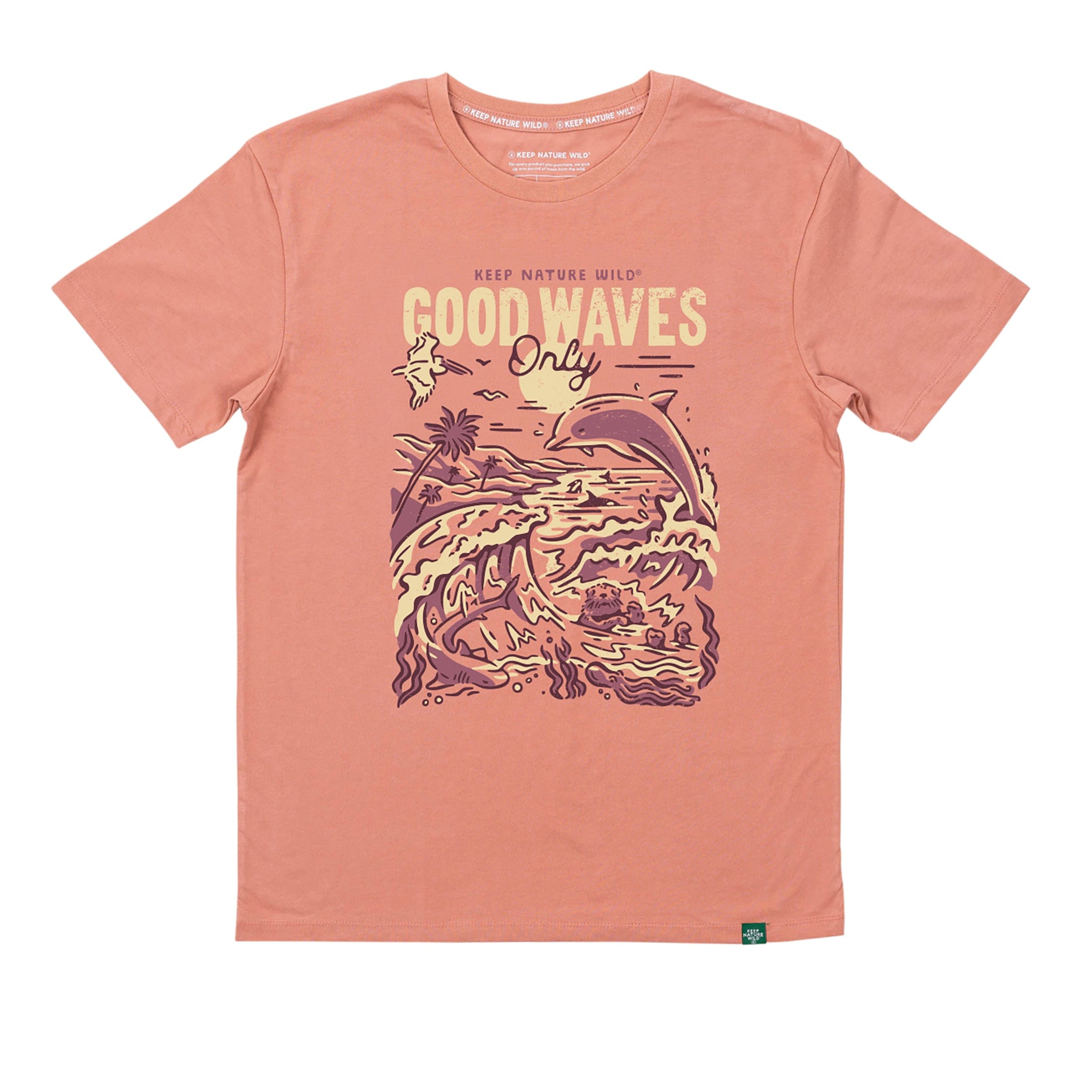 Good Waves Only Unisex Tee | Canyon Rose