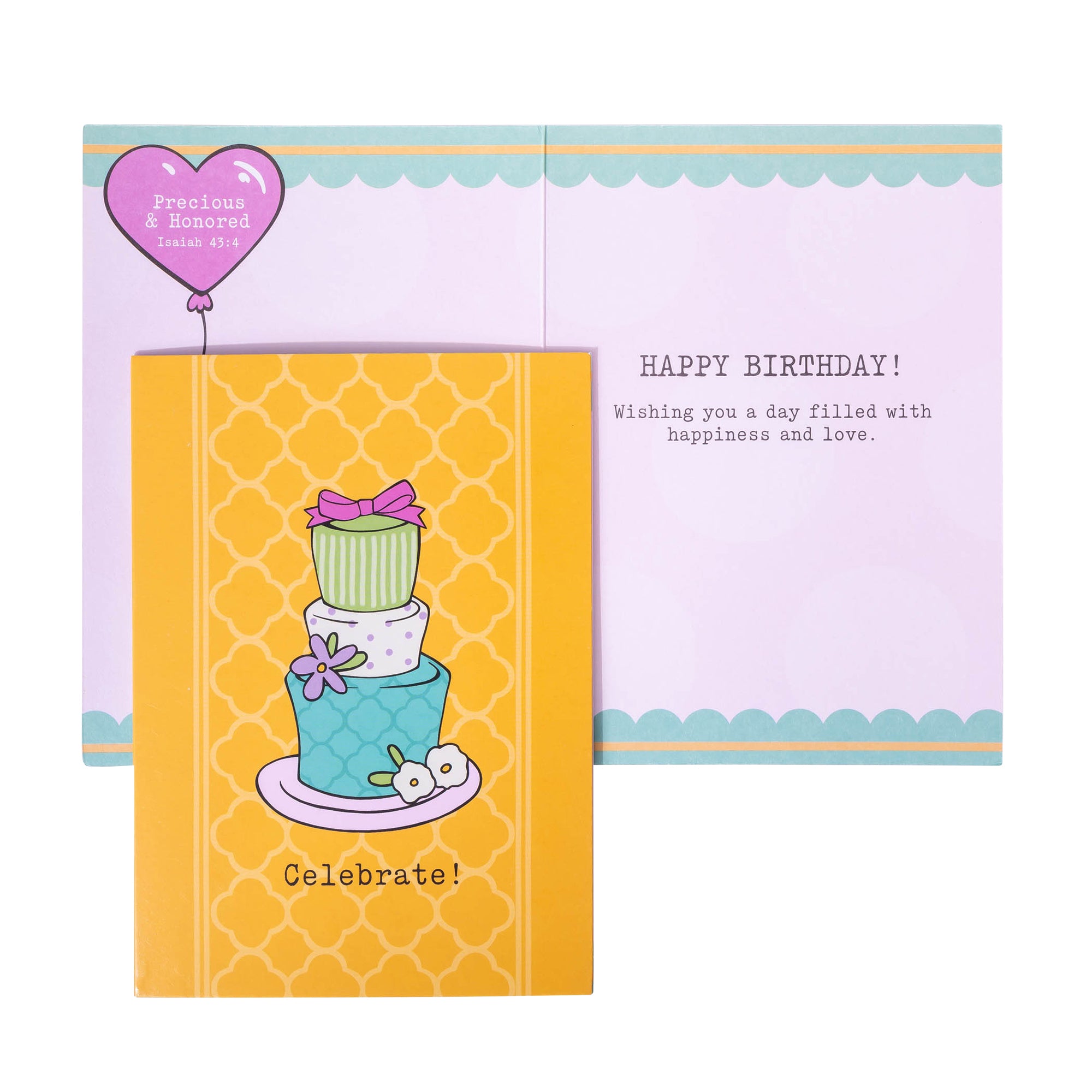 Boxed Greeting Cards: 12CT Birthday for Her - Balloons, Cake, Cupcake and Floral