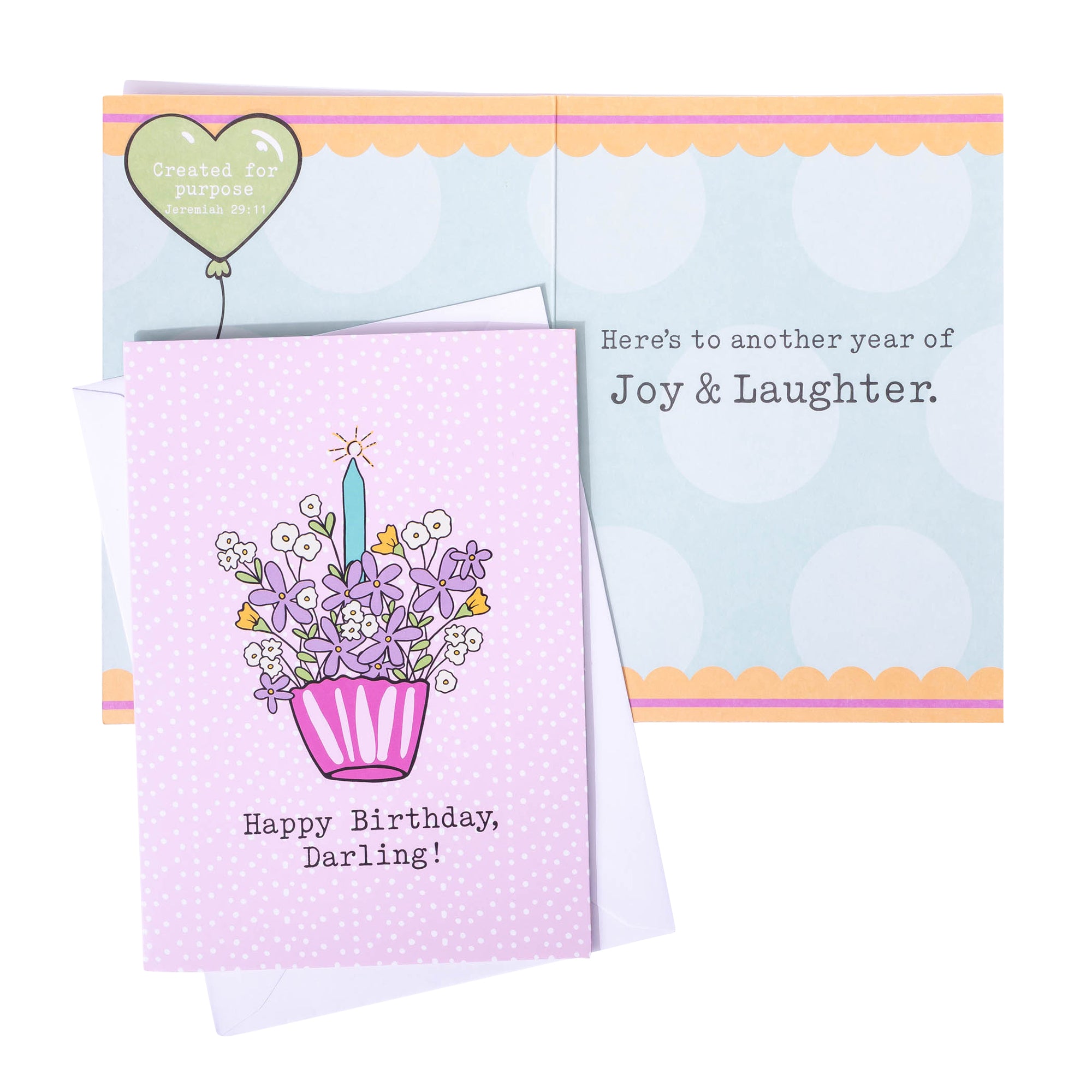 Boxed Greeting Cards: 12CT Birthday for Her - Balloons, Cake, Cupcake and Floral