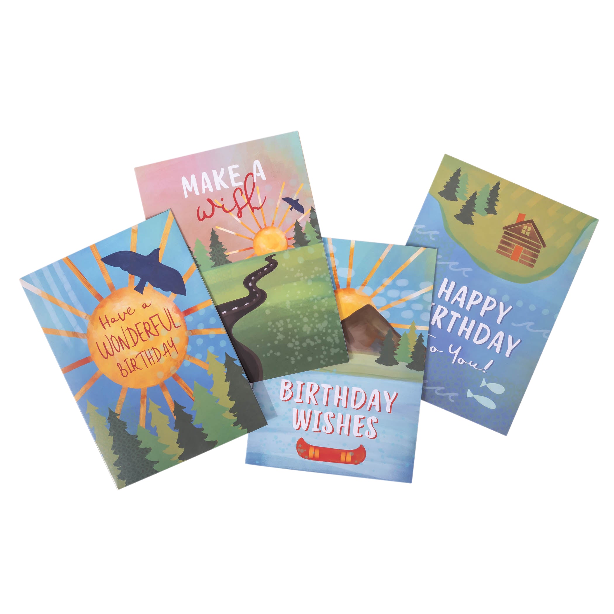 Boxed Greeting Cards: 12CT Birthday for Him - The Outdoors
