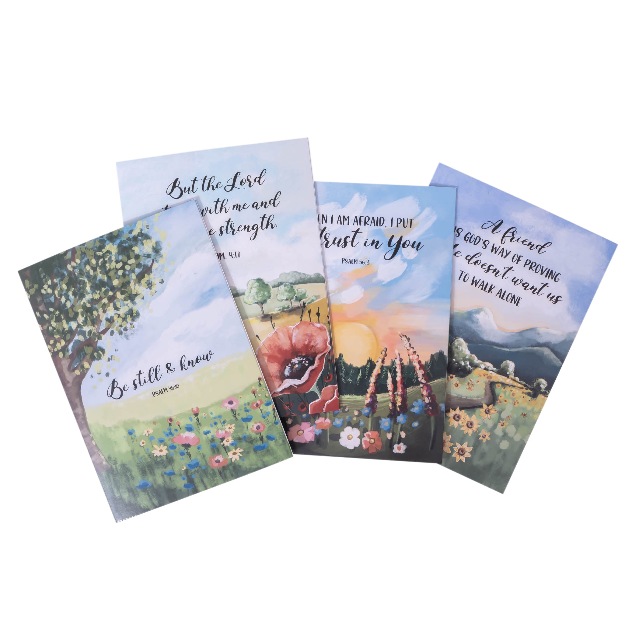 Boxed Greeting Cards: 12CT Encouragement - Painterly Scenery