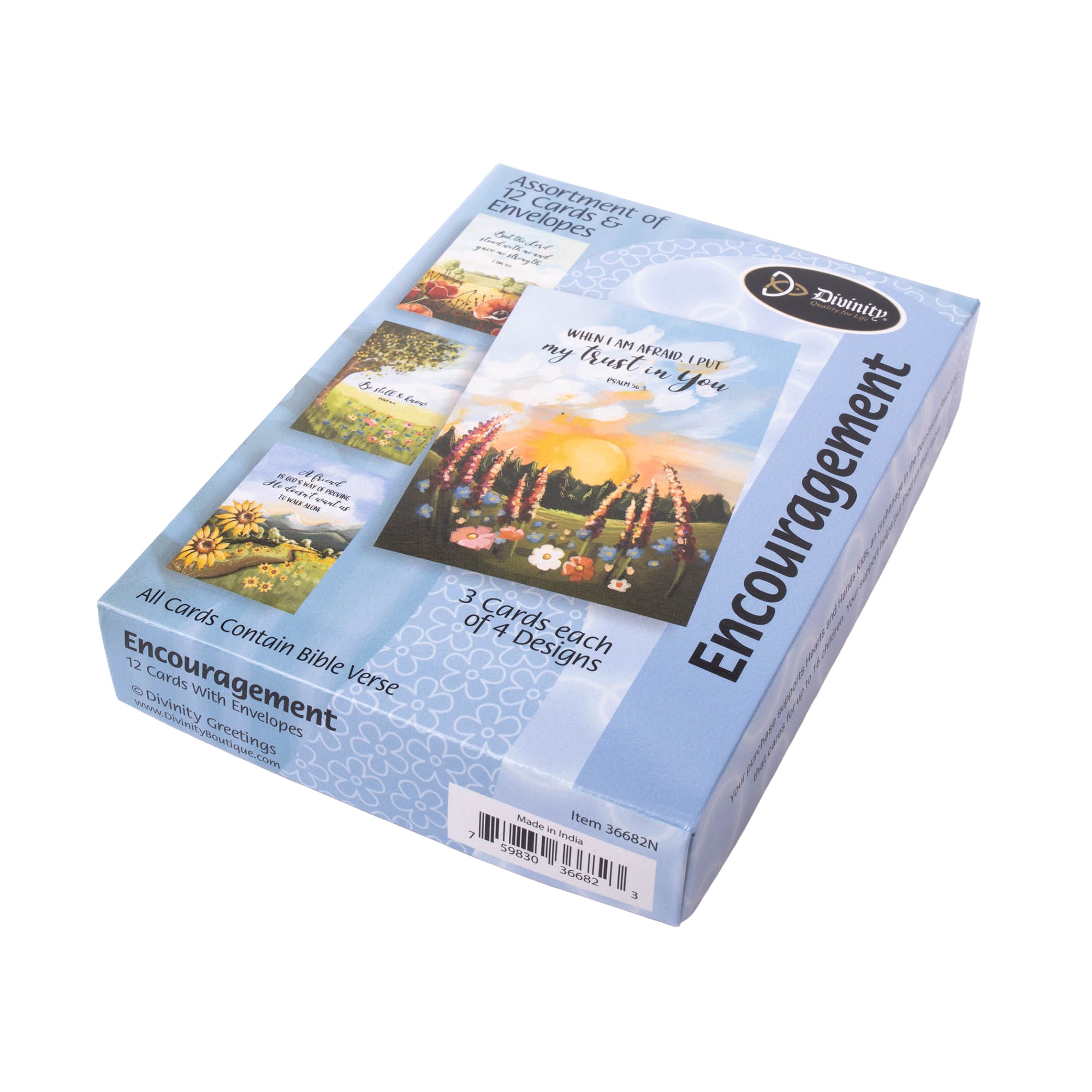 Boxed Greeting Cards: 12CT Encouragement - Painterly Scenery