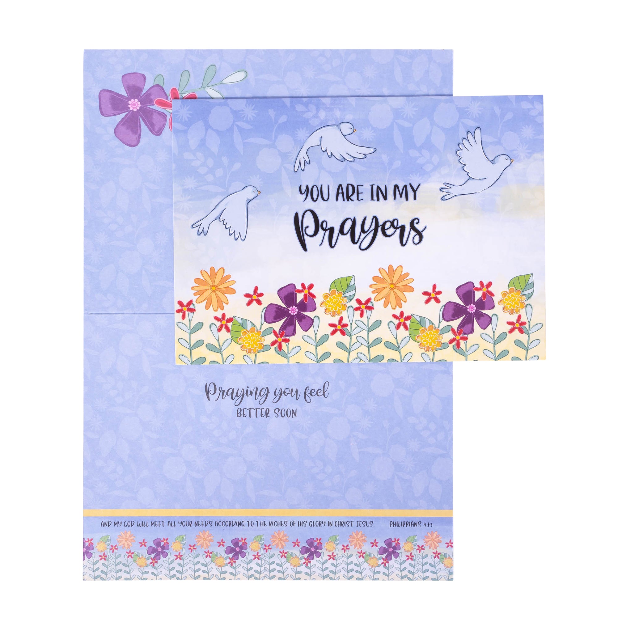 Boxed Greeting Cards: 12CT Get Well - Sunshine and Flowers