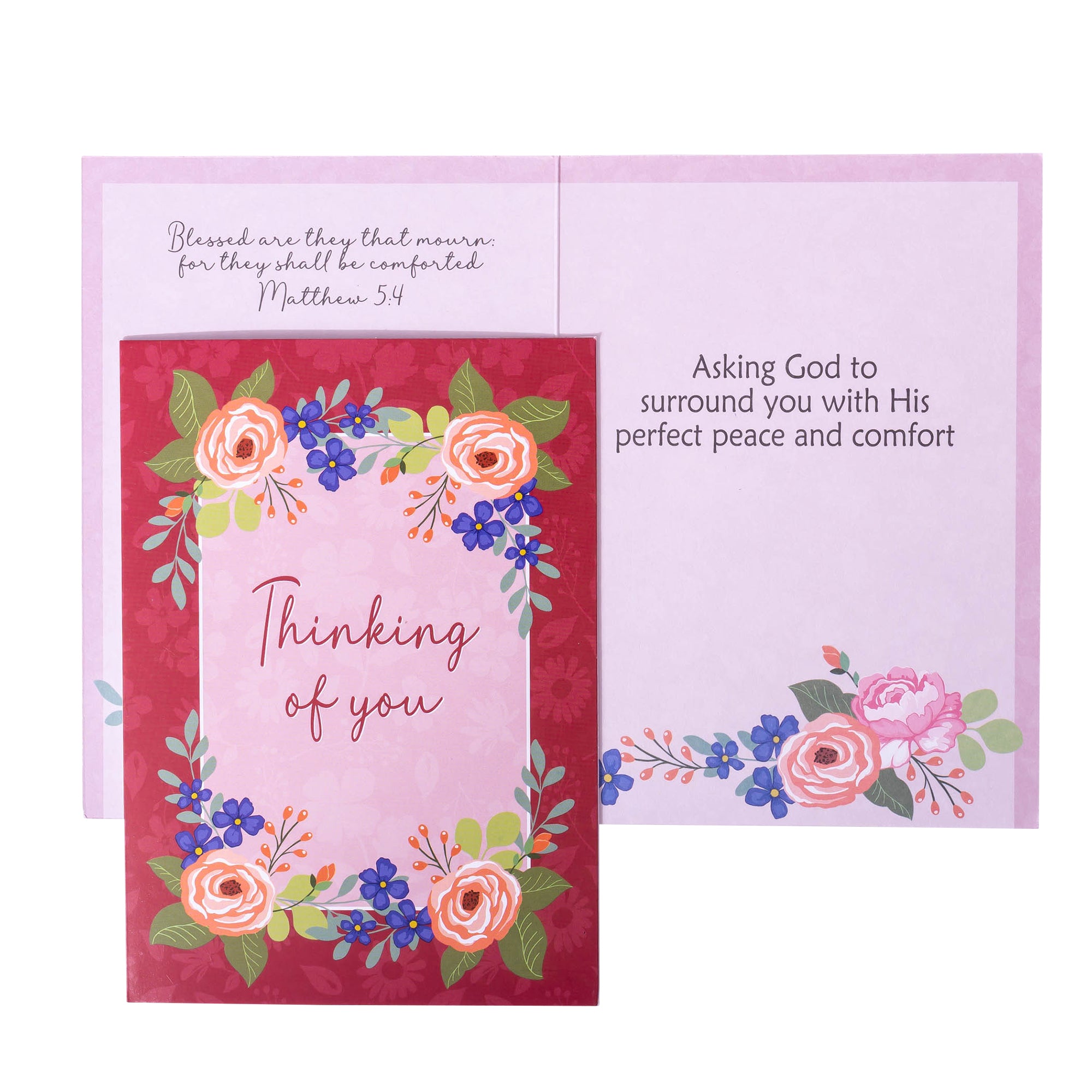 Boxed Greeting Cards: 12CT Sympathy - Peach Flowers
