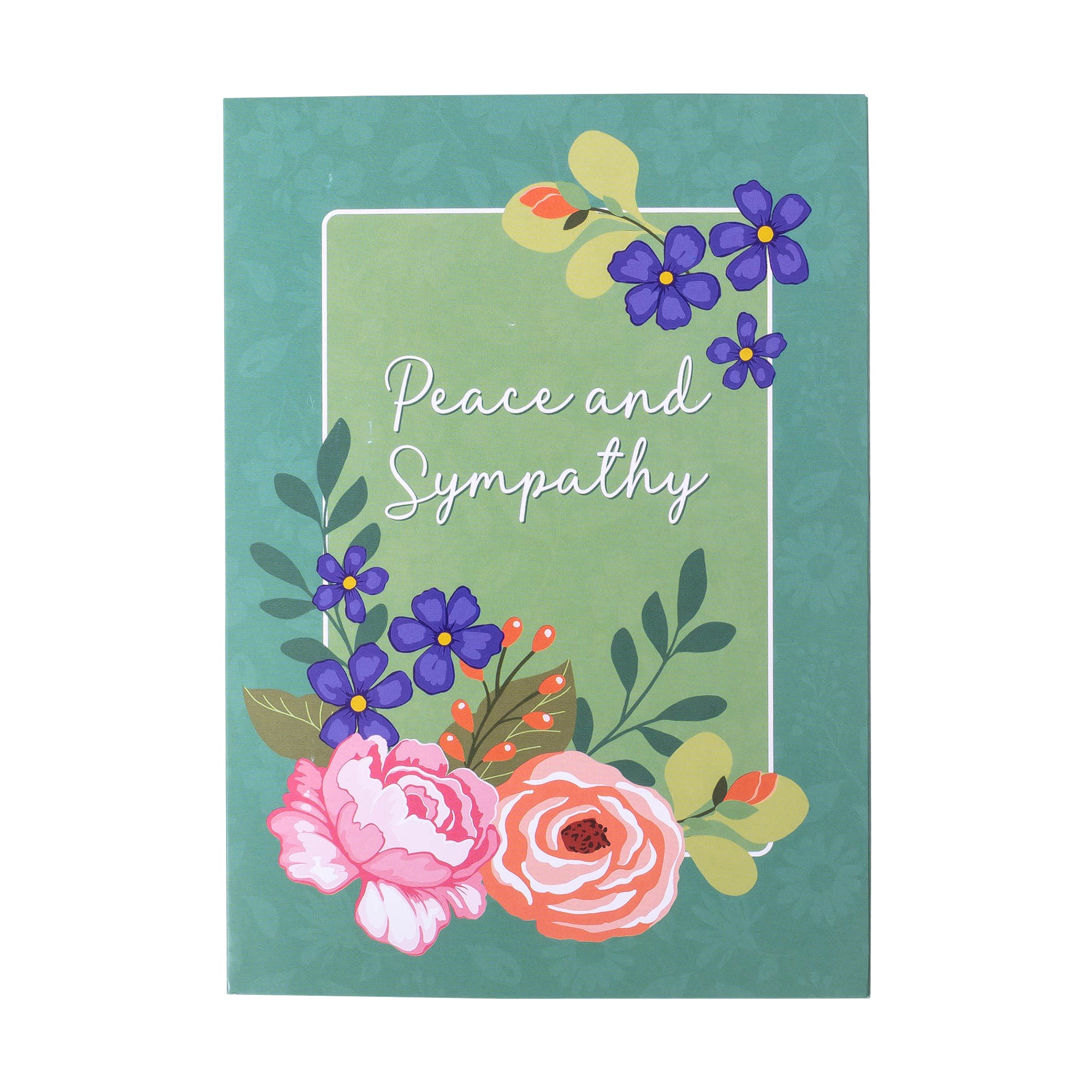 Boxed Greeting Cards: 12CT Sympathy - Peach Flowers