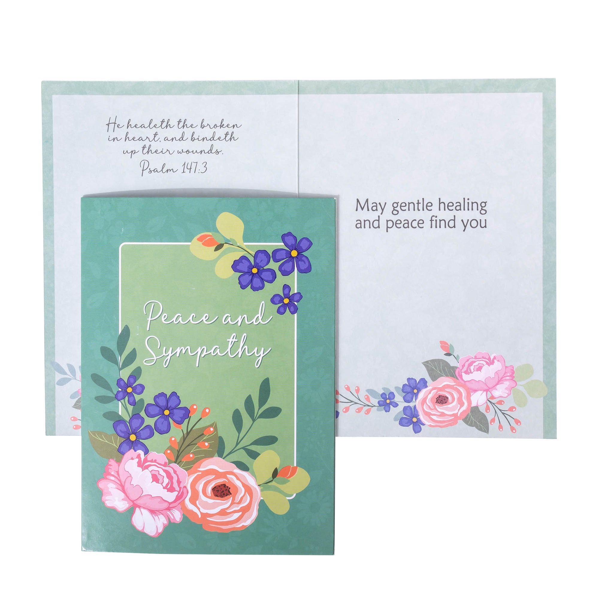 Boxed Greeting Cards: 12CT Sympathy - Peach Flowers