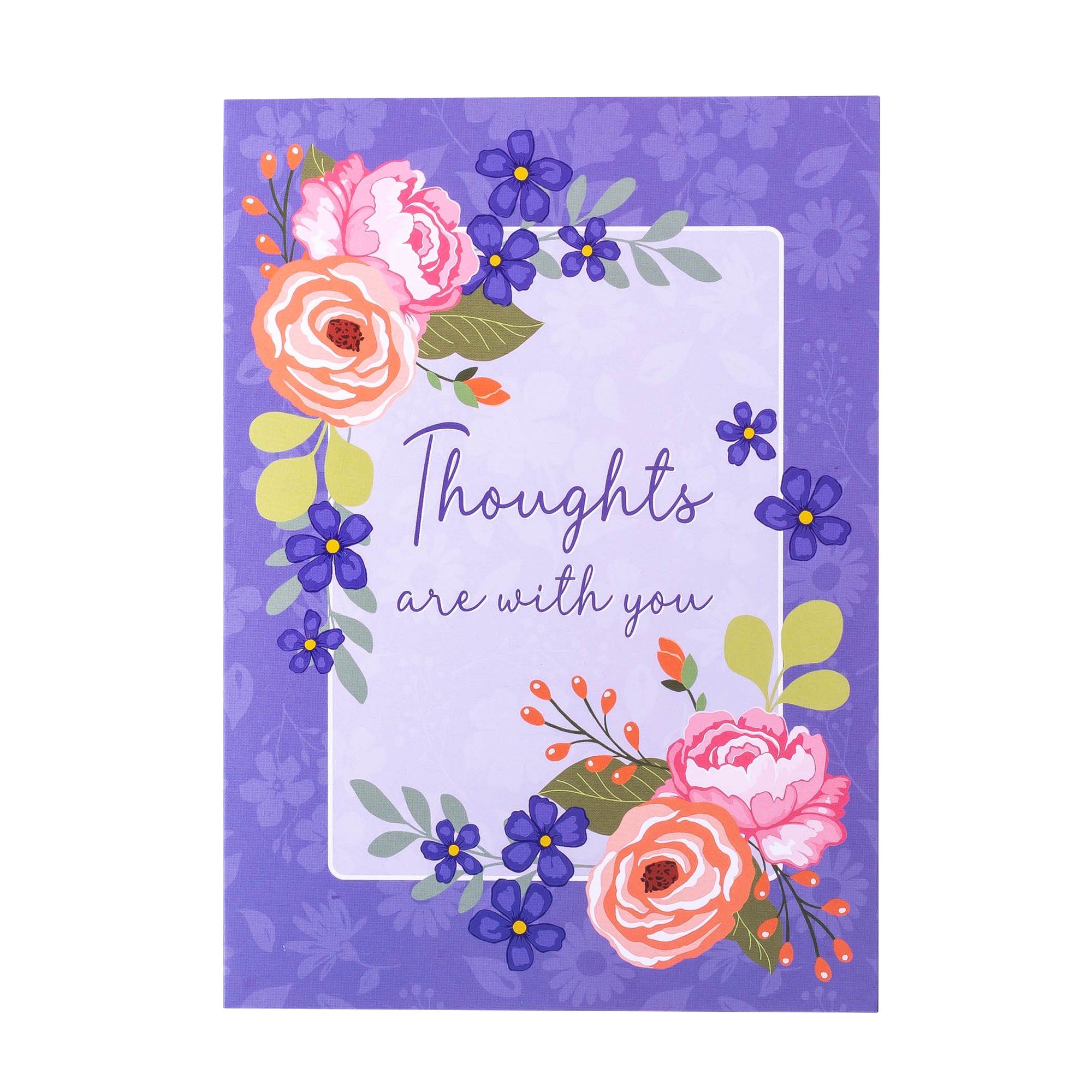 Boxed Greeting Cards: 12CT Sympathy - Peach Flowers
