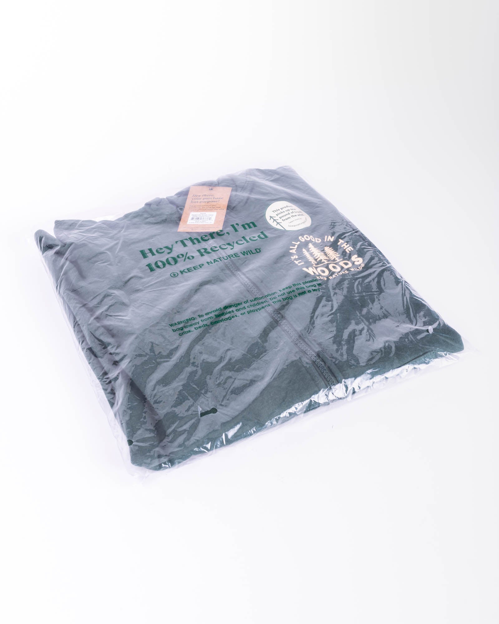 Good In The Woods Zip-Up Hoodie | Heather Forest