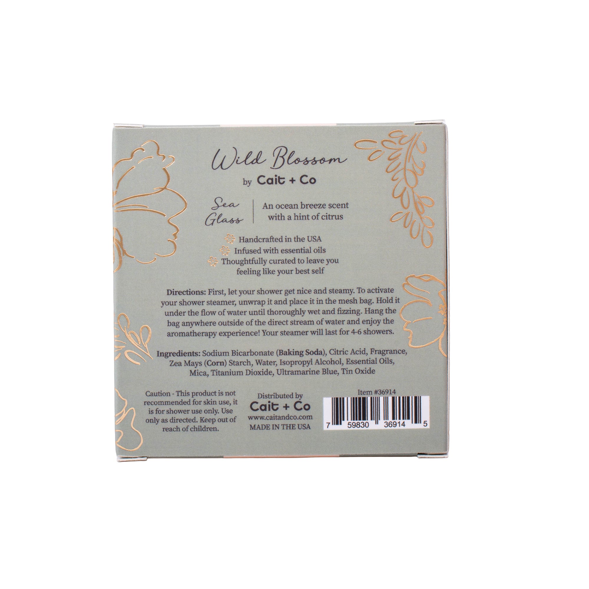 Wild Blossom Shower Steamer - Ocean Breeze & Citrus