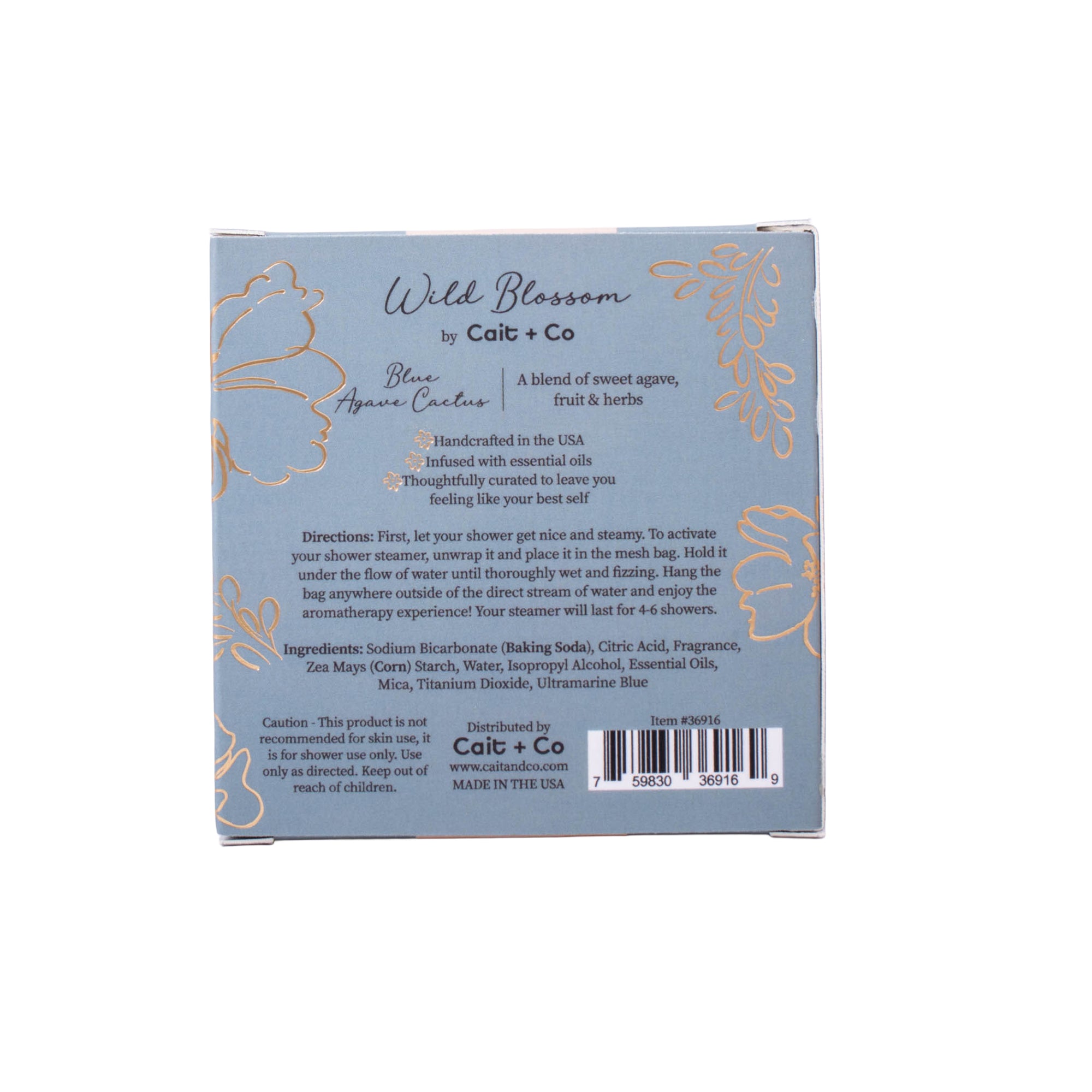 Wild Blossom Shower Steamer - Sweet Agave, Fruit & Herbs