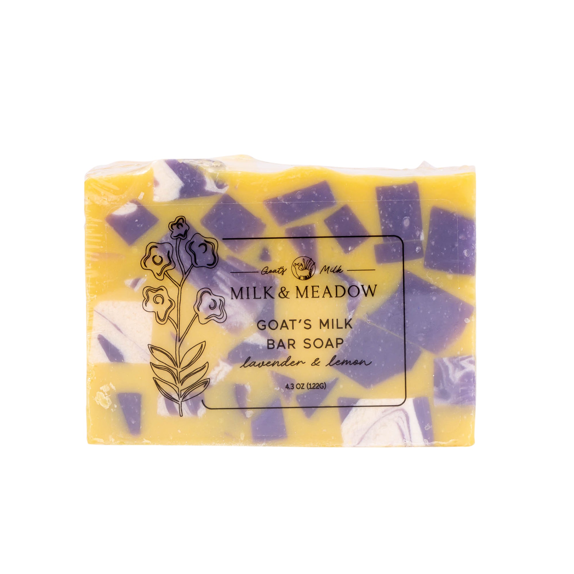 Milk & Meadow Bar Soap: Lavender & Lemon