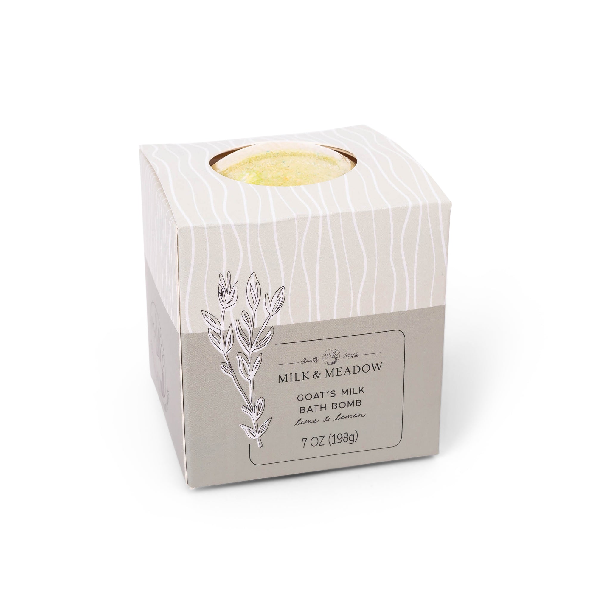 Milk & Meadow Bath Bomb: Lime & Lemon