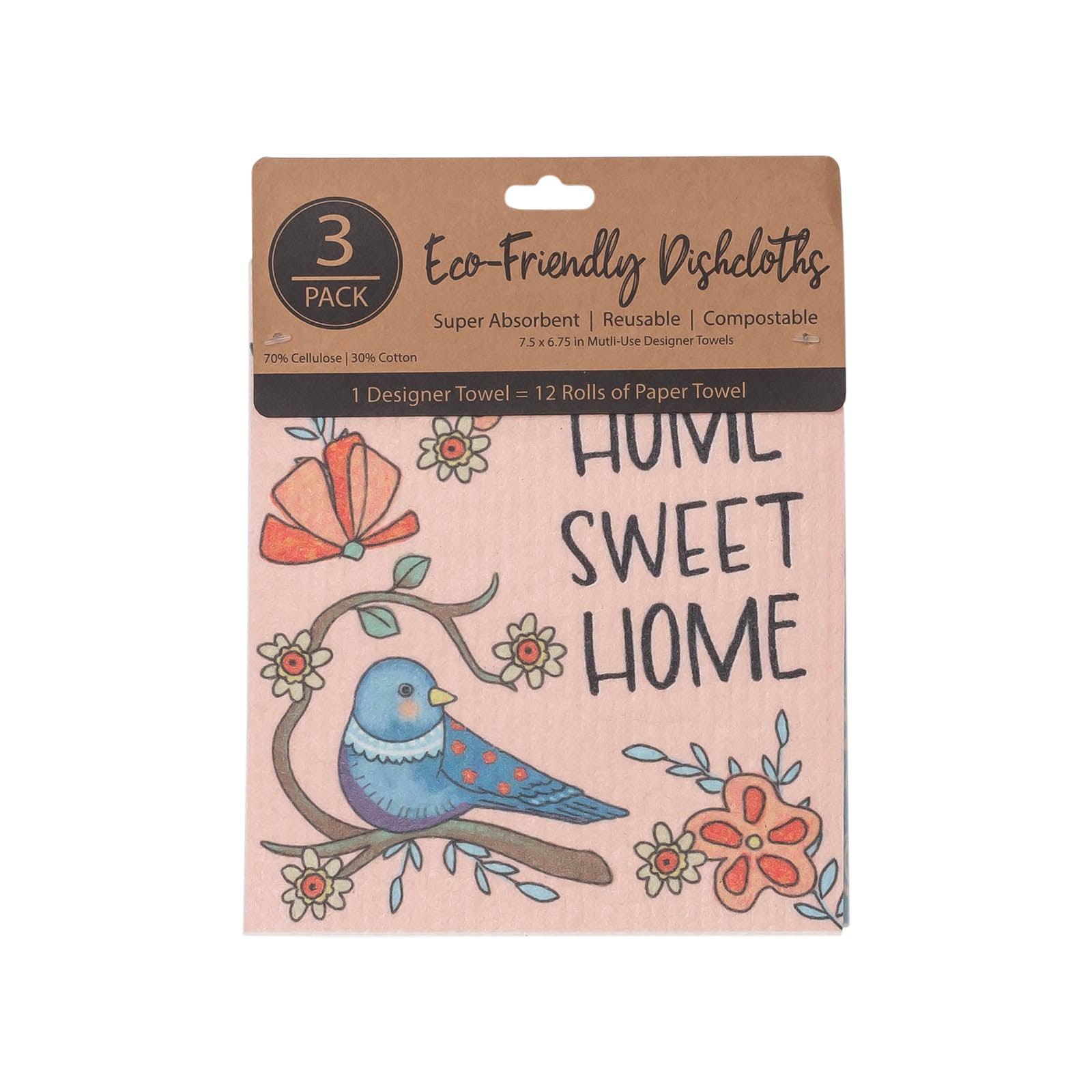 ECO Friendly Dishcloth Set: Home Sweet Home
