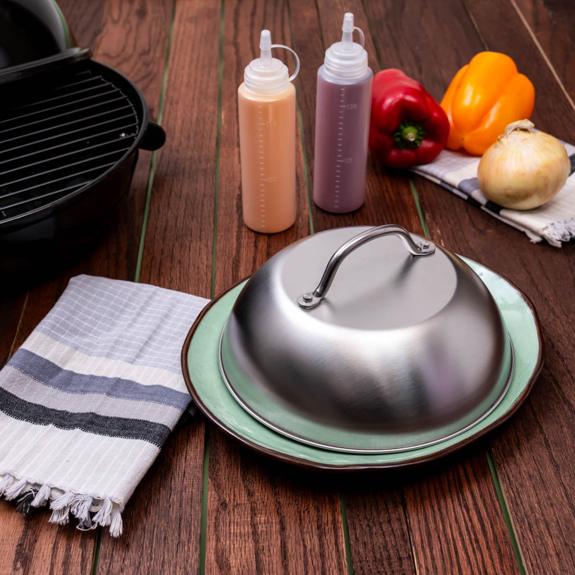 Griddle Dome & Sauce Bottles