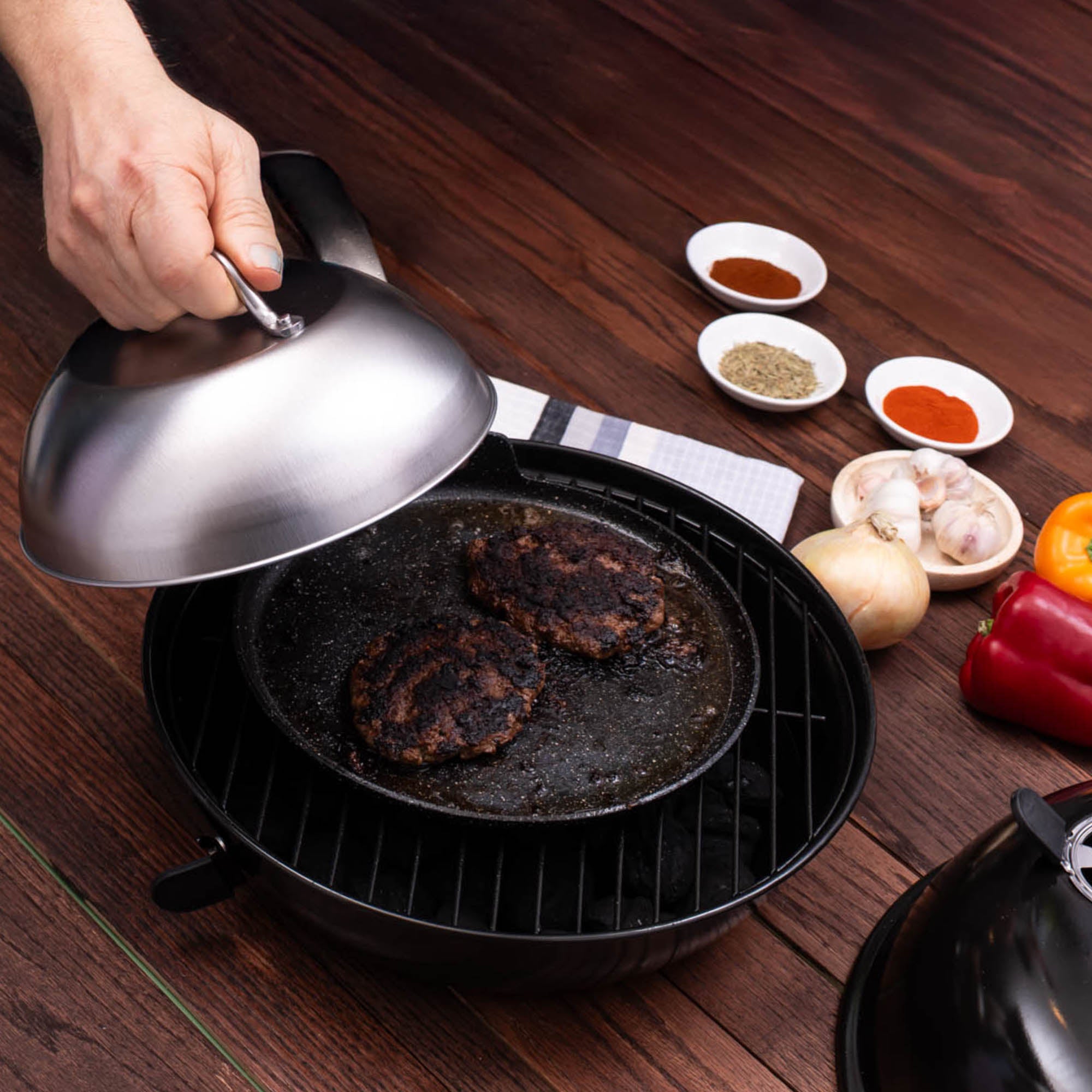 Griddle Dome & Sauce Bottles