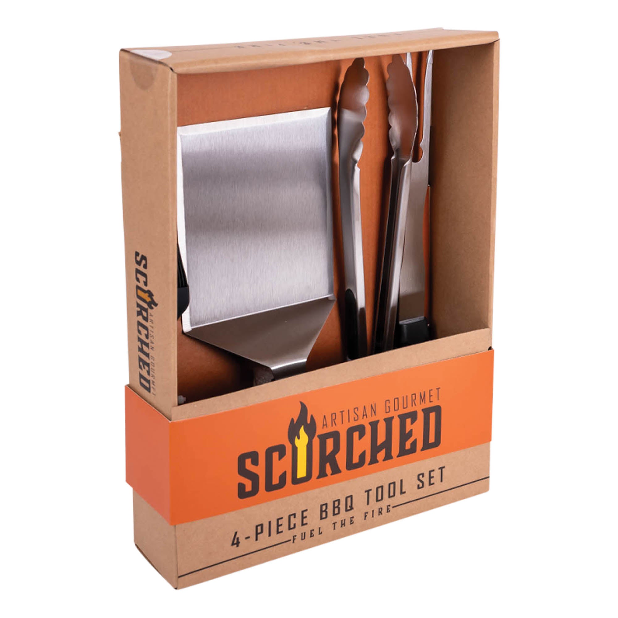 4-Piece BBQ Tool Set