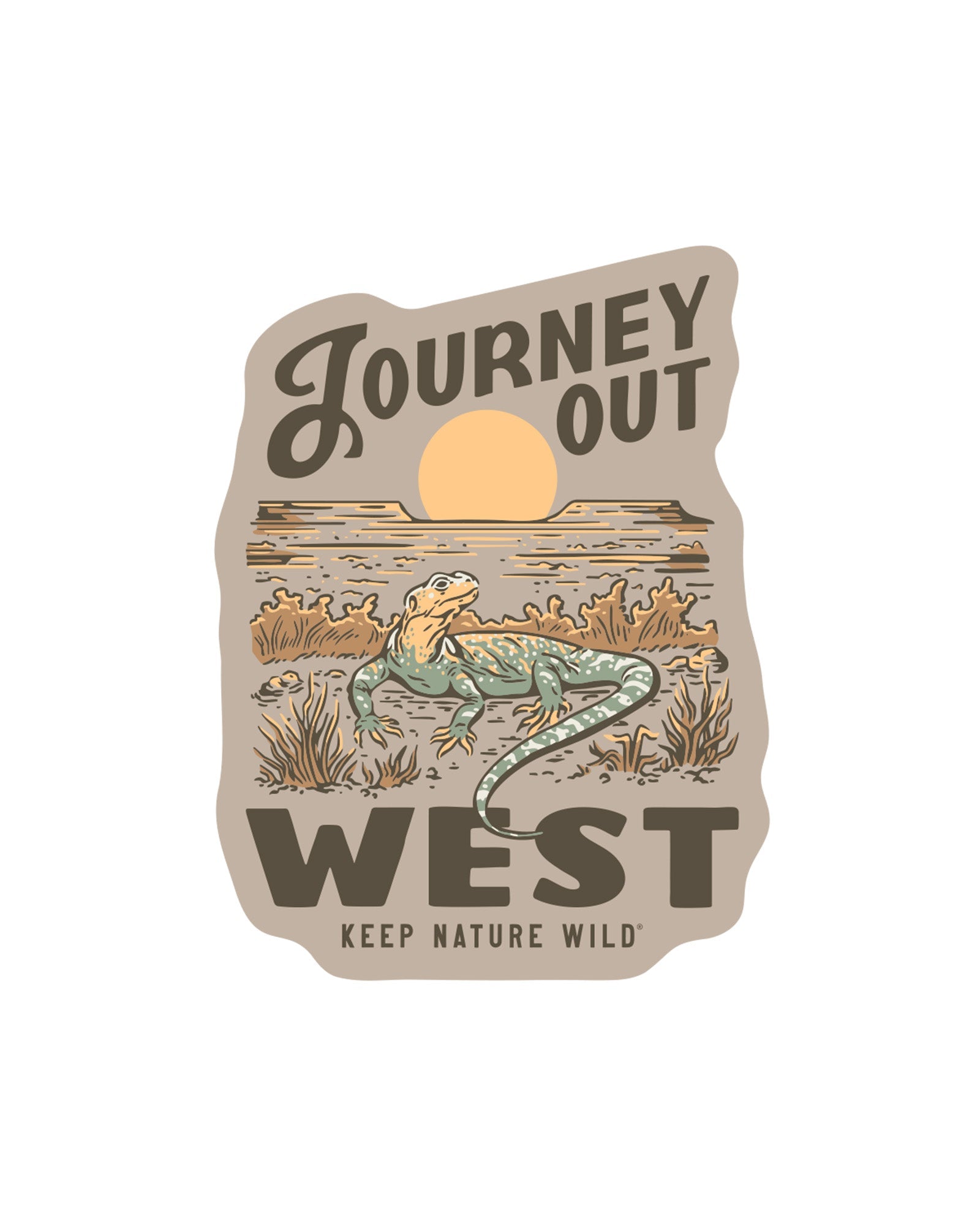 Journey Out West | Sticker