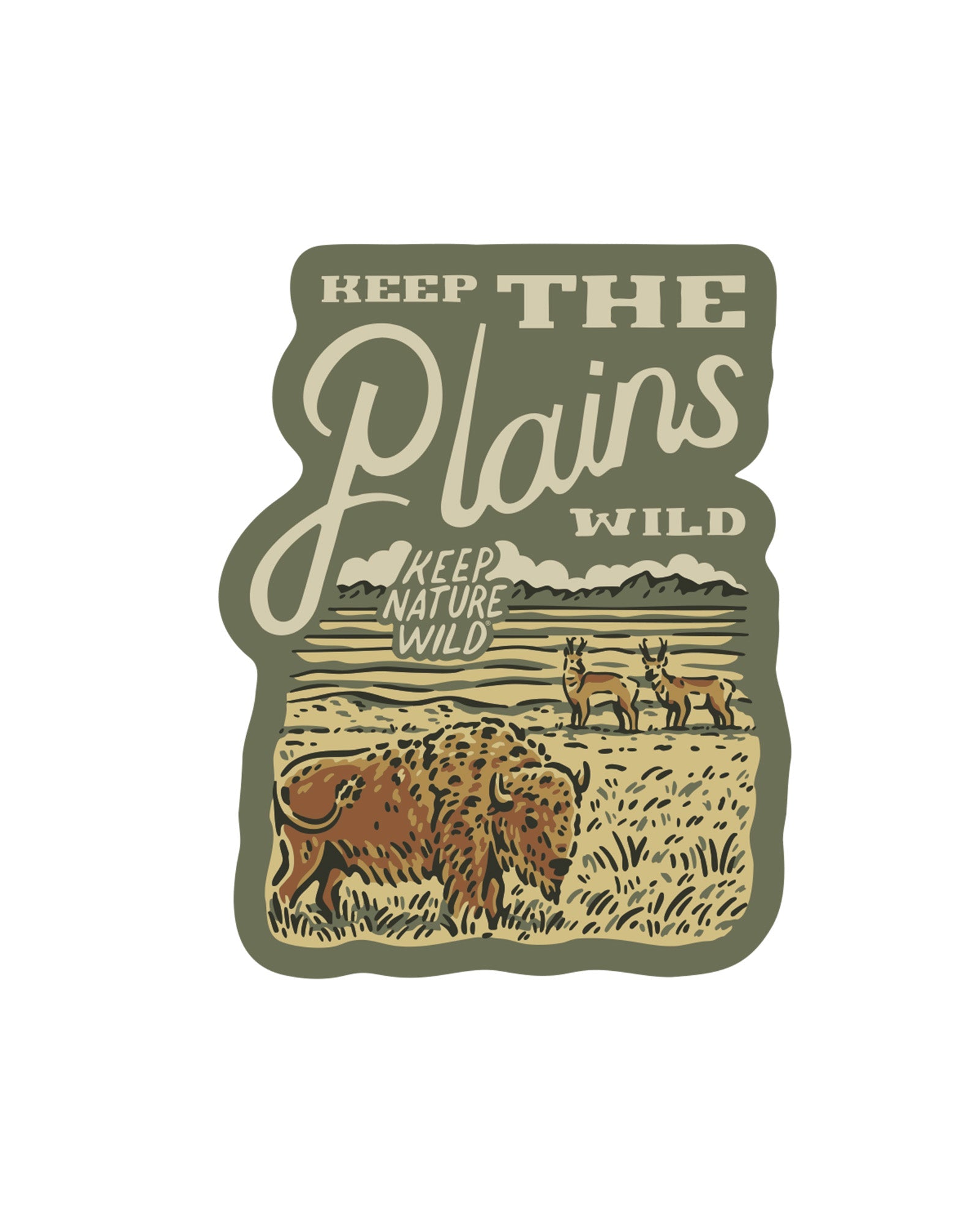 Keep the Plains Wild | Sticker