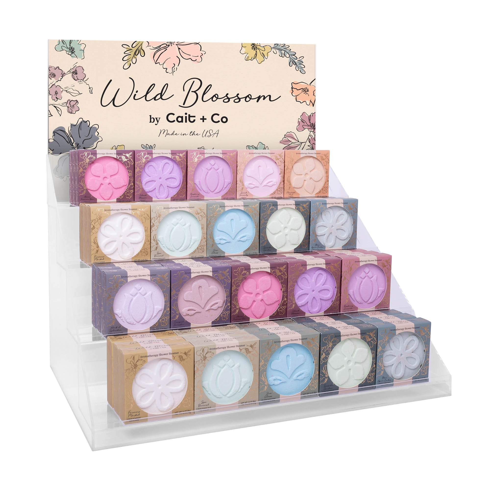Display Deal: Wild Blossom Shower Steamer Assortment