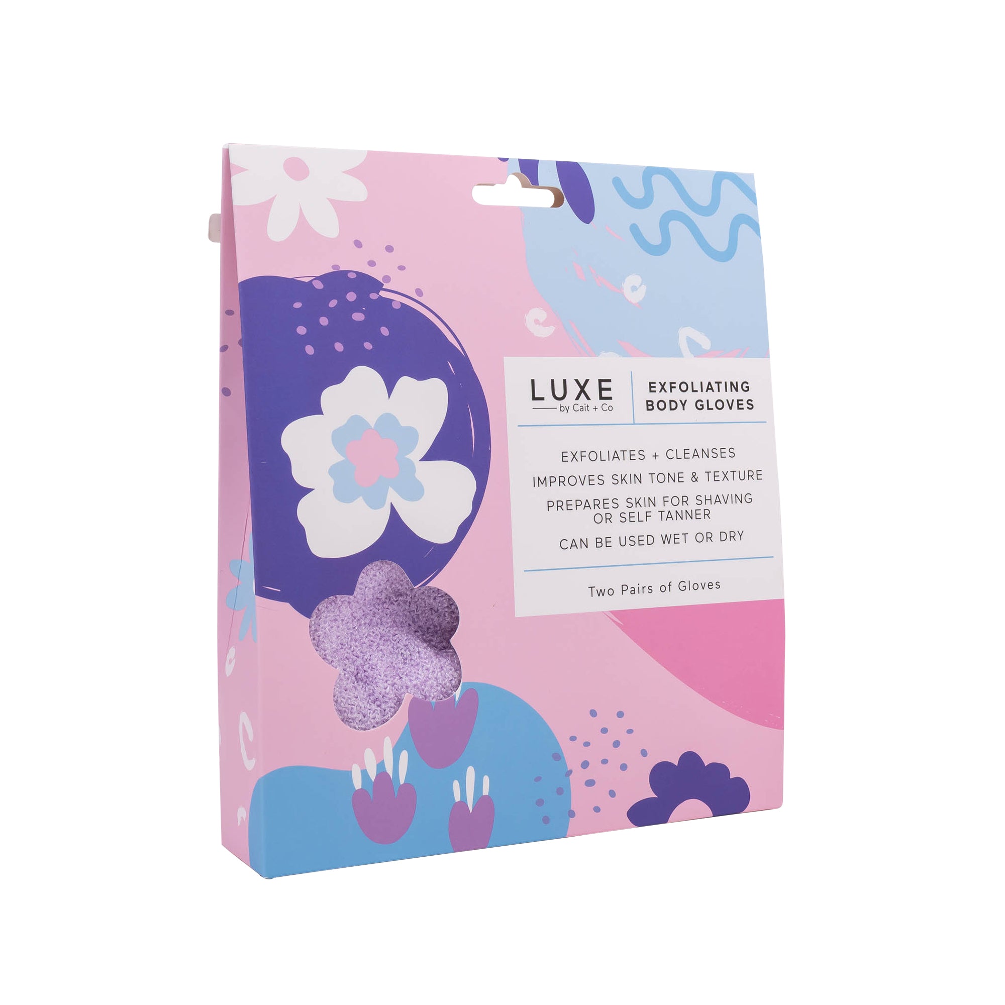 Exfoliating Body Gloves - Purple