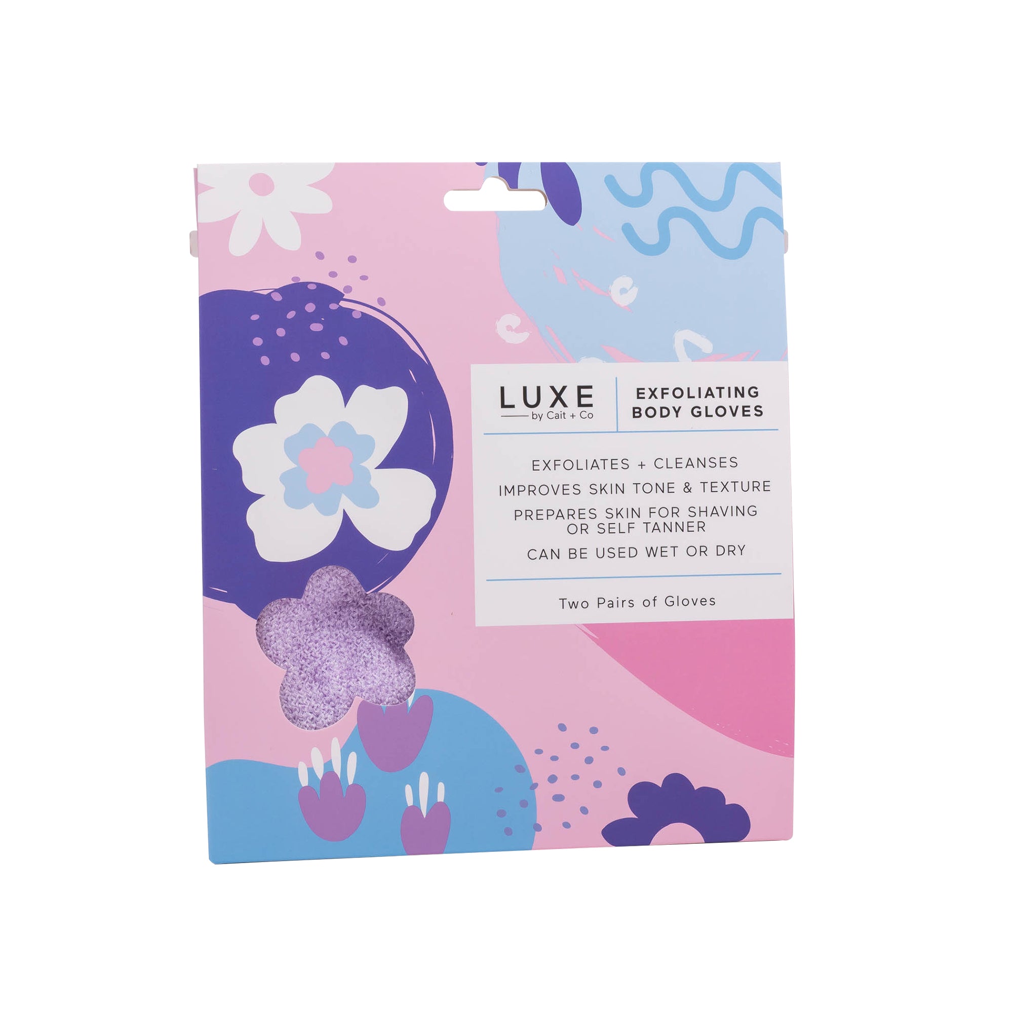 Exfoliating Body Gloves - Purple