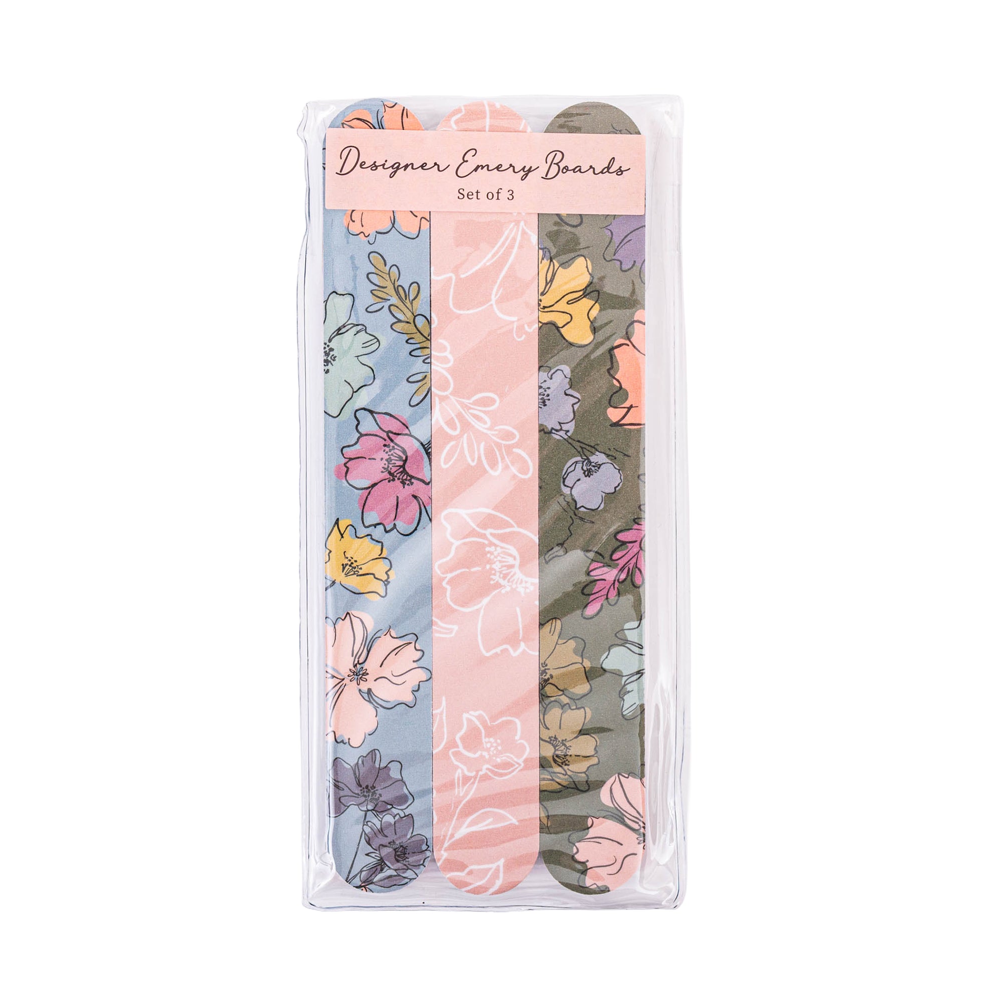 Emery Board Set: Wild Blossom Blue/Olive