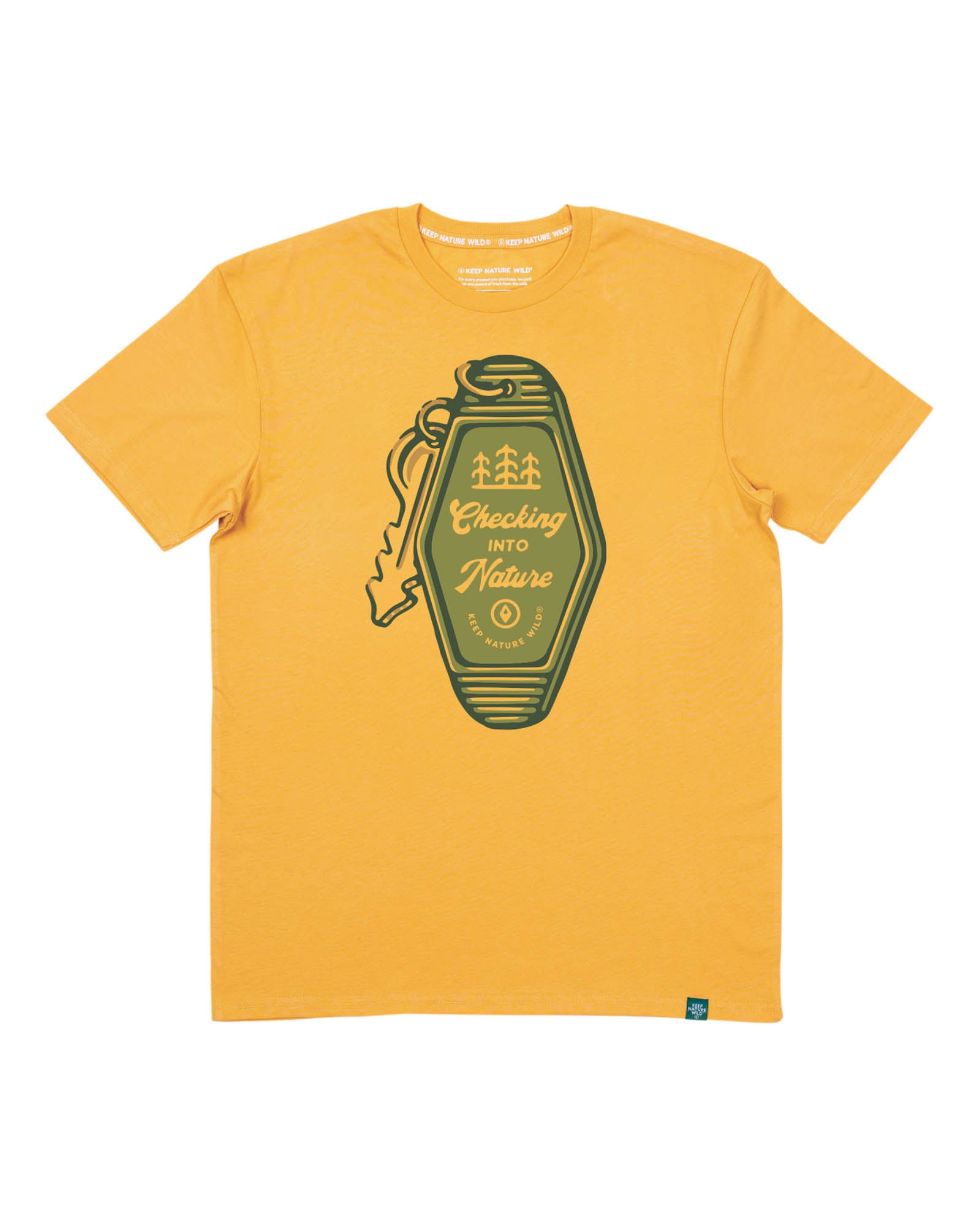 Checking Into Nature | Unisex Tee | Mustard