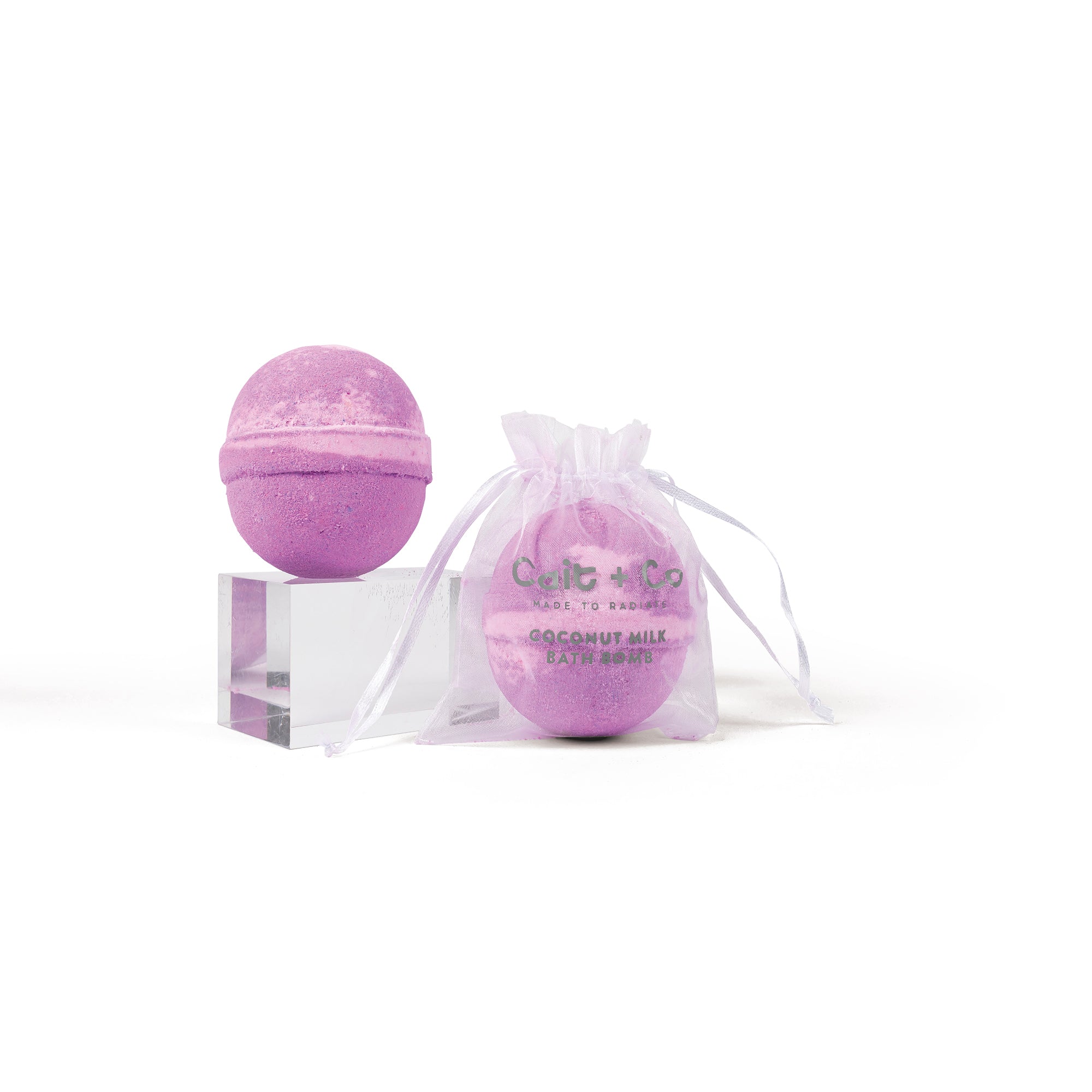 Amethyst - Bath Bomb Acrylic Display Cube