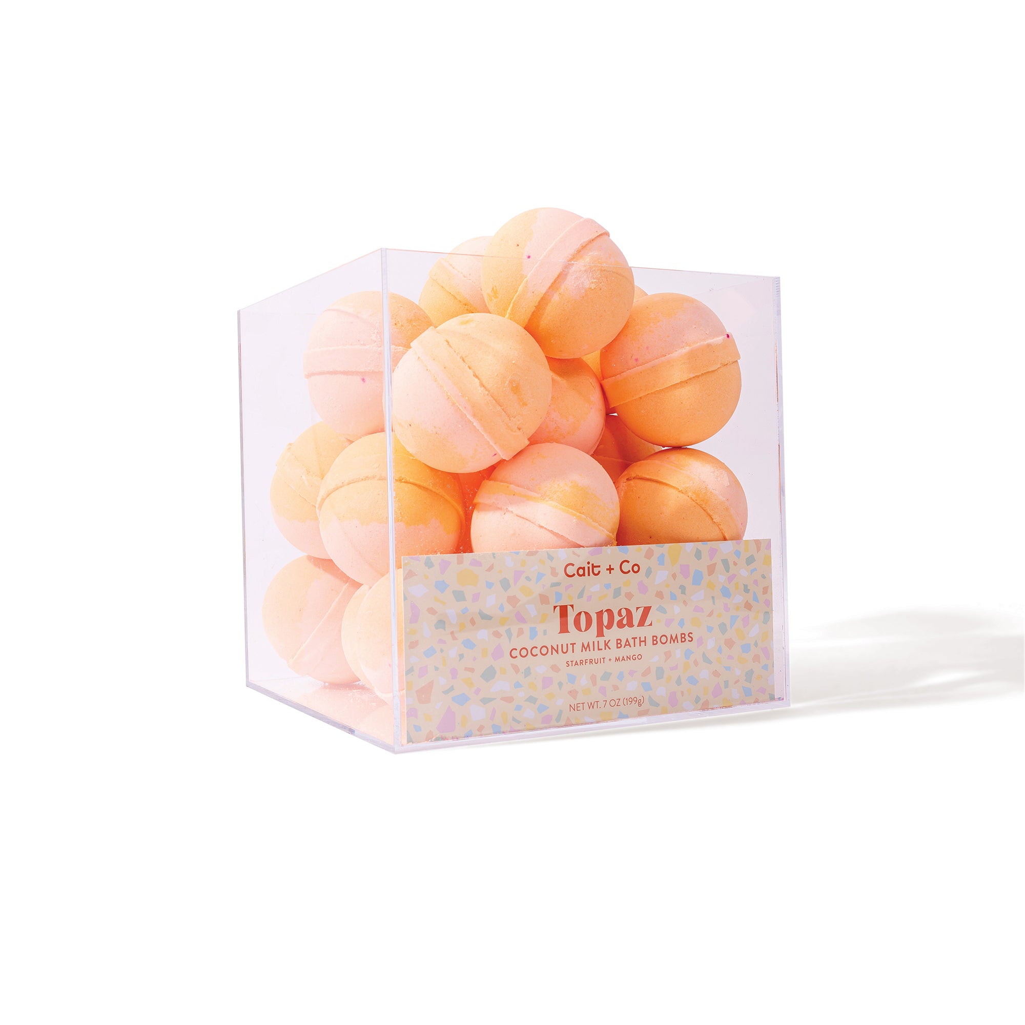 Topaz - Bath Bomb Acrylic Display Cube